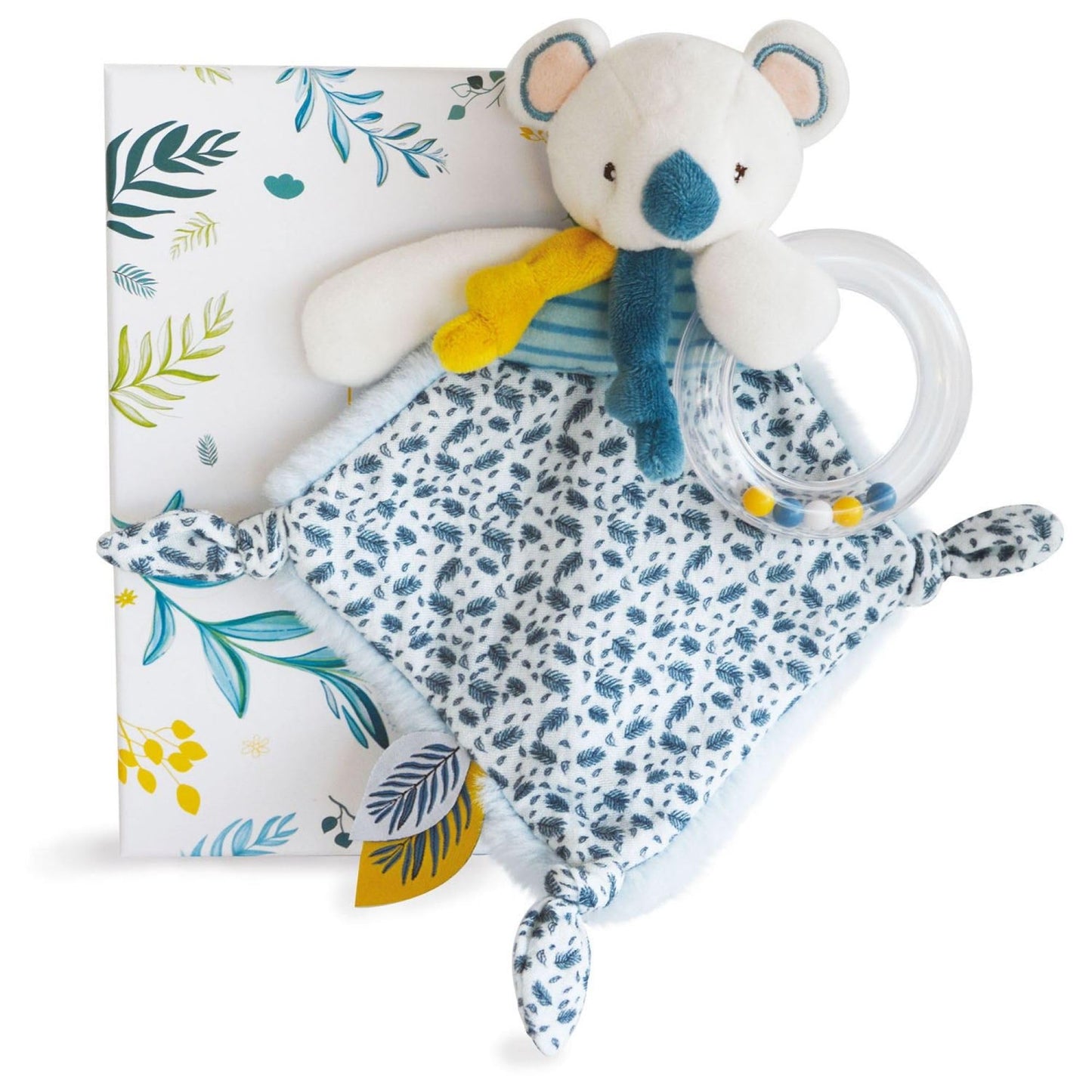 Doudou et Compagnie - Rattle Soft Toy - Yoca The Koala - Educational Toy - Gift Box - 22 cm - Gift Idea for Birth Girl and Boy - Guaranteed Soft Toy Lost - DC3666