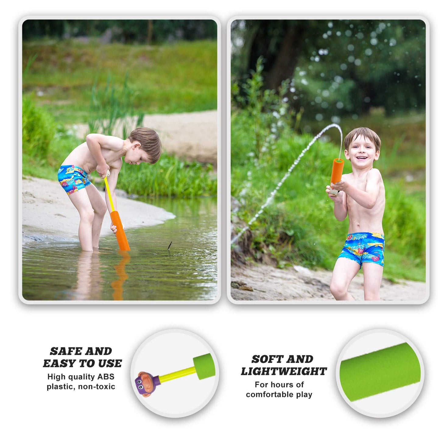Water Blaster | Water Blasters for Kids, Water Squirter for Kids, Pool Guns, Squirt Gun 8 Pack 4 Pack Beach Essentials, Beach Toys Pool Squirt, Summer Games