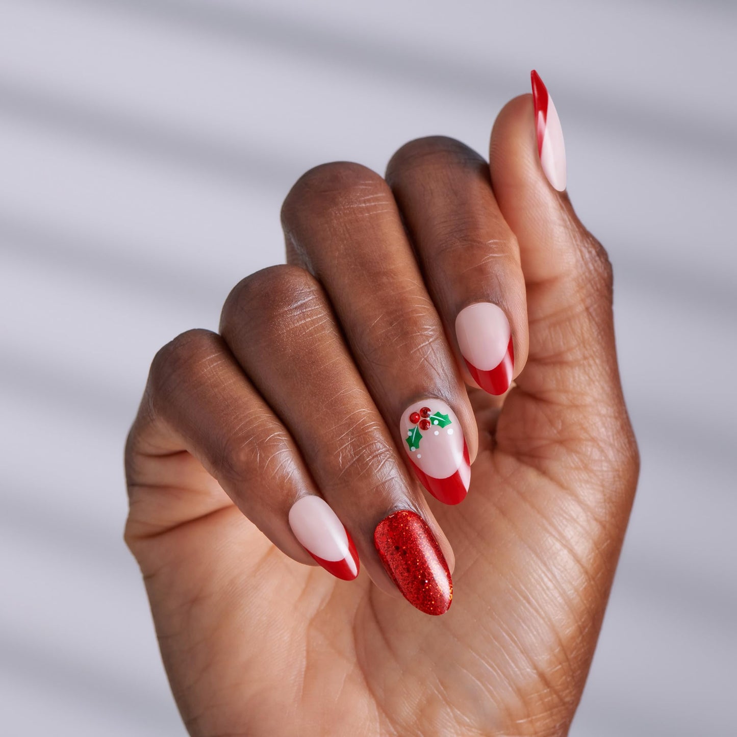 KISS imPRESS Press On Nails Limited Edition Holiday Gift Set #11, 3-Pack, Improved Super Hold Adhesive, 90 Fake Nails, 3 Prep Pads, 3 Mini Nail Files, & 3 Manicure Sticks
