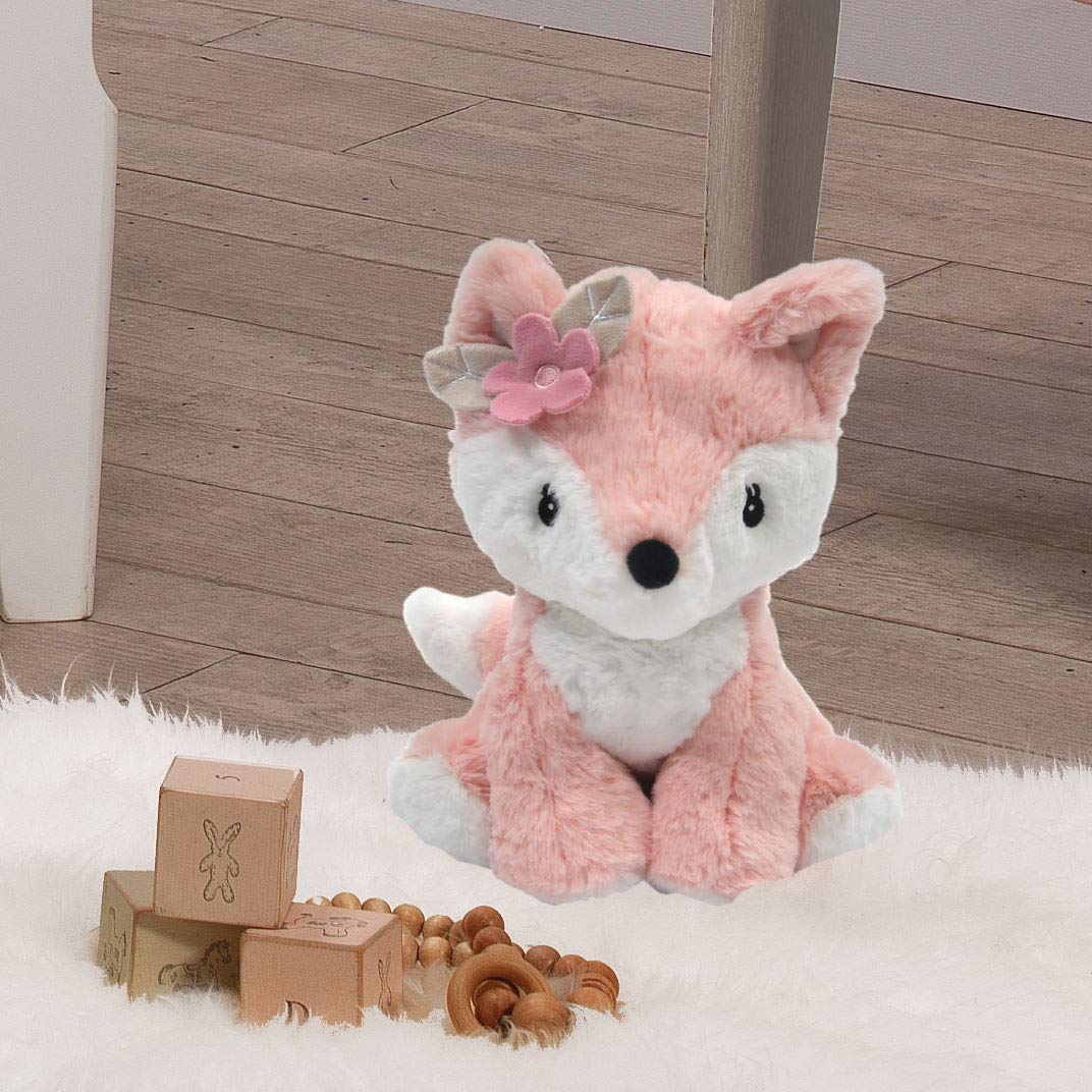 Lambs & Ivy Friendship Tree Plush Pink Woodland Fox Stuffed Animal Toy - Autumn (Pack of 2)