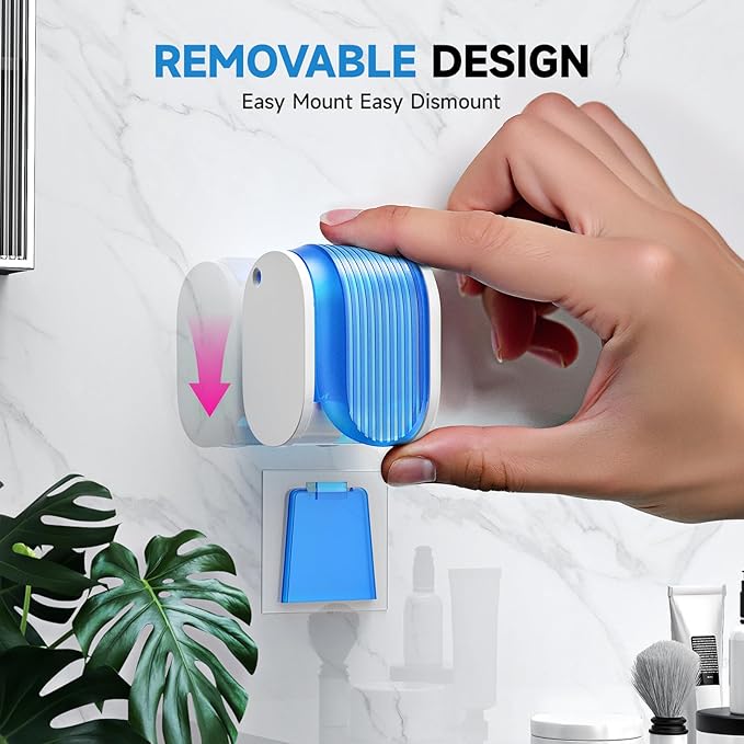 Toothbrush Holders for Bathrooms【Upgrade Single Slot Design】 Toothbrush Holder Wall Mounted with Cover Moisture-Proof and Dust-Proof Toothbrush Storage Organizer for Shower Family and Travel 6PCS