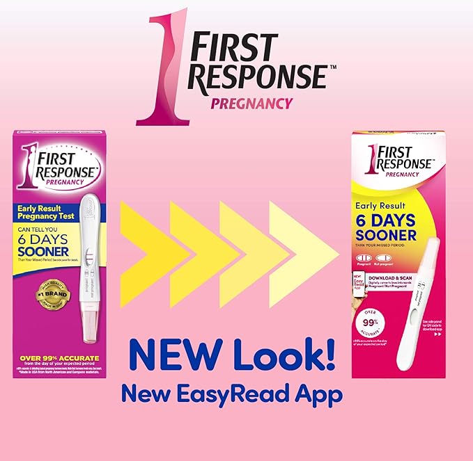 First Response Early Result Pregnancy Test, 2 Count (Packaging & Test Design May Vary) (Pack of 2)