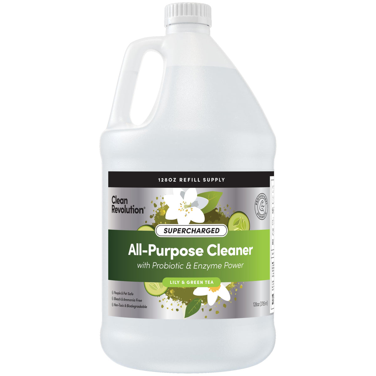 SuperCharged All Purpose Cleaner Refill with Smart Probiotic + Enzyme Complex (128 Fl Oz)