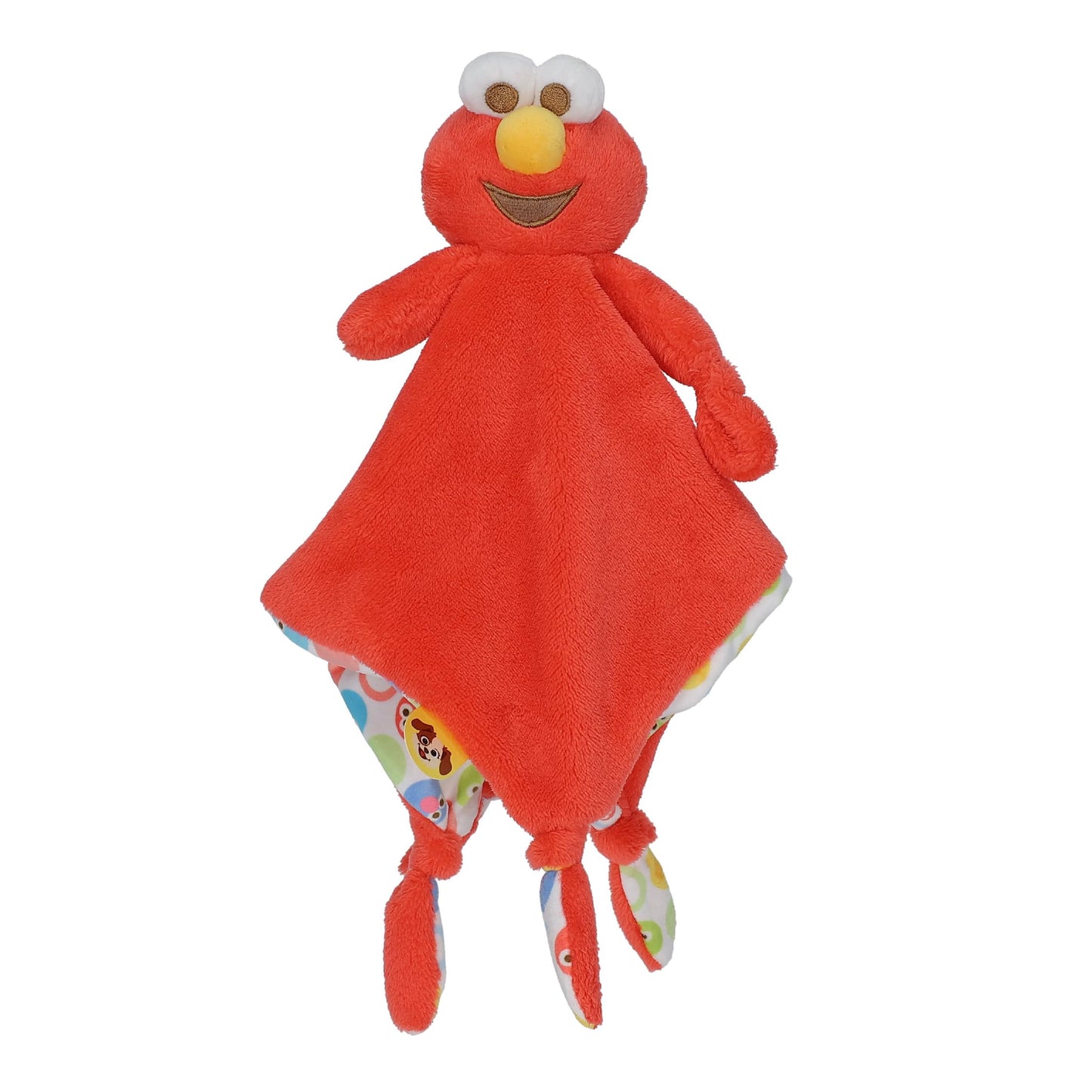 Kids Preferred Sesame Street Elmo Blanky Made of Soft Material with Knotted Corners and Pacifer Loop for Babies and Infants