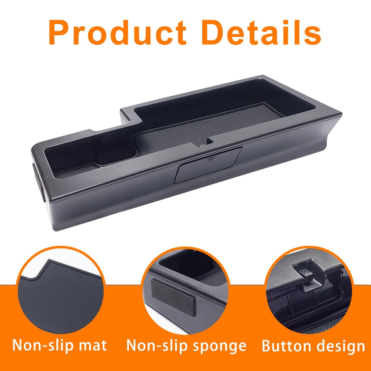 Glove Box Organizer Compatible with 2015-2020 Ford F150 Accessories Interior Hidden Glove Storage Compartment Organizer Tray ABS Materials