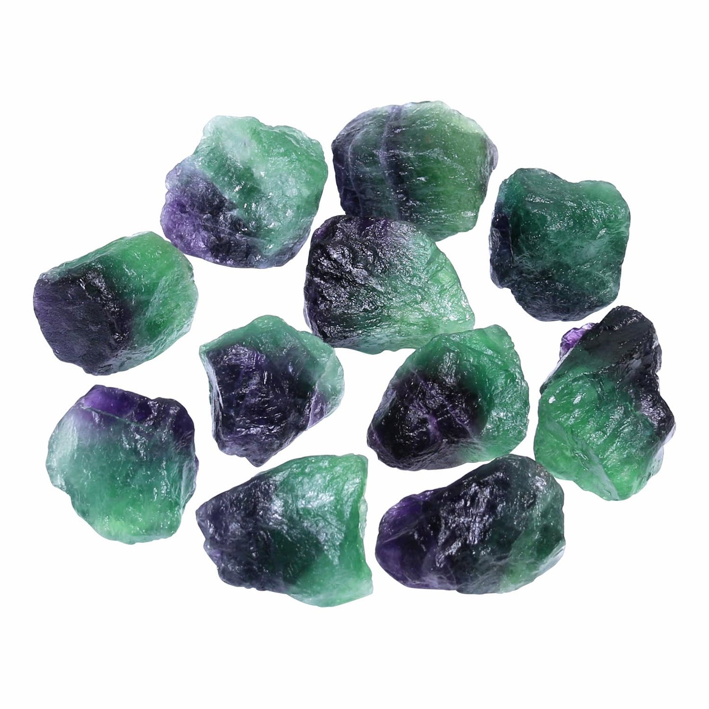 Nvzi Raw Rainbow Fluorite Crystals Bulk, Real Gemstones and Crystals, Rocks and Minerals, Healing Crystals, Quartz Crystals and Healing Stones, Cuarzos Originales De Energia Y Piedras(1LB)