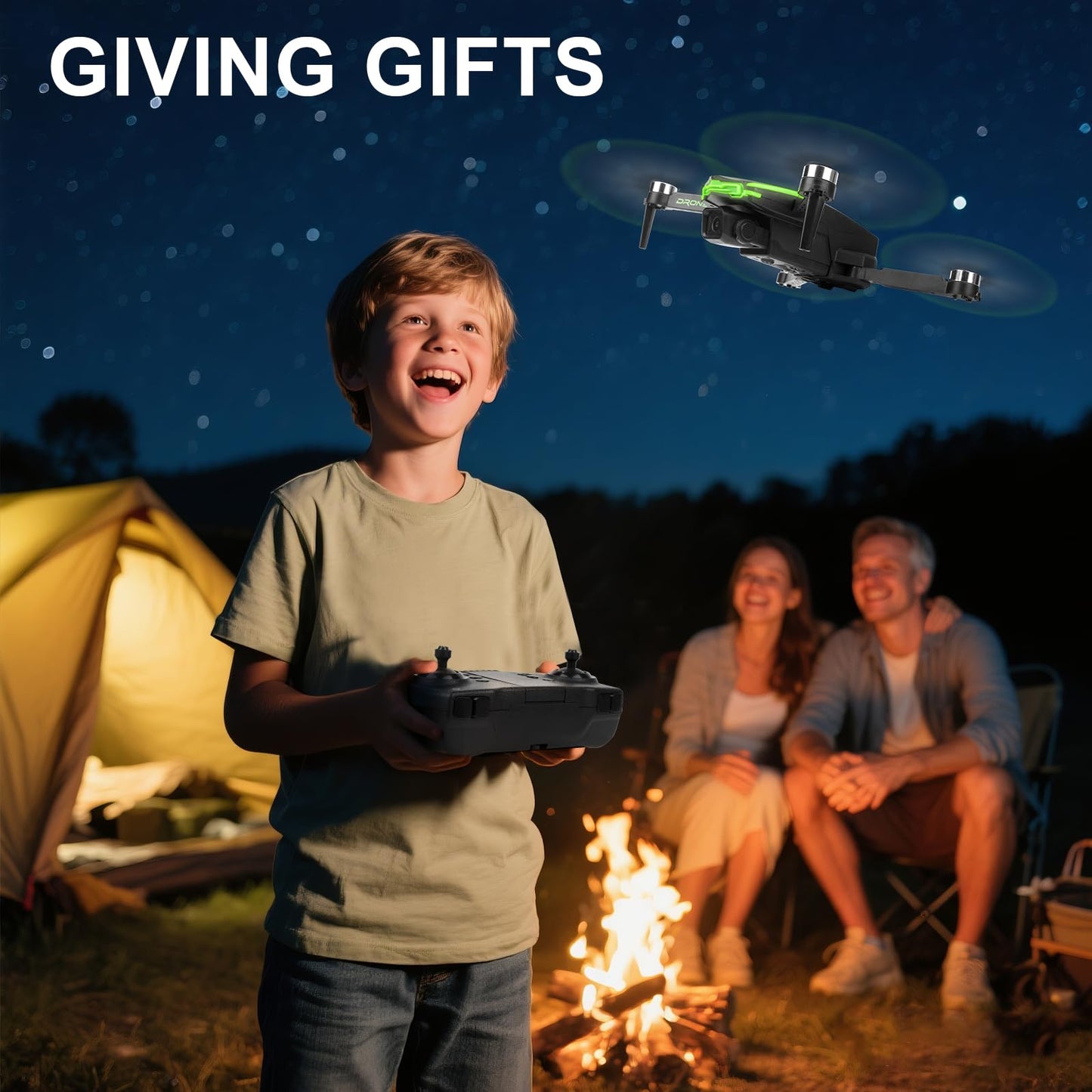Drone with Camera for Adults, 2 Batteries 33-Min Flight, Optical Flow Positioning, One-Touch Takeoff/Landing, Altitude Hold, rc camera drone, Beginners Drone for Kids, teen boy gifts
