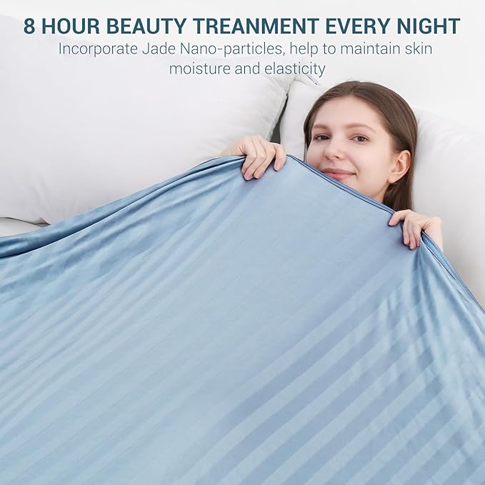 Elegear Revolutionary Cooling Blanket Twin, Absorbs Heat to Keep Body Cool for Night Sweats, Double Sided Arc-Chill3.0 Cooling Fiber Q-Max>0.5, Lightweight Summer Cold Blankets for Sleeping 59“ x 79”