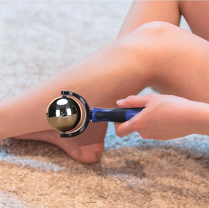 Nobility Massage Ball Roller– Ice Cold and Hot for Deep Tissue and Sore Muscle Relief of Stiffness and Stress, Body, Neck, Back, Foot, Plantar (Blue)