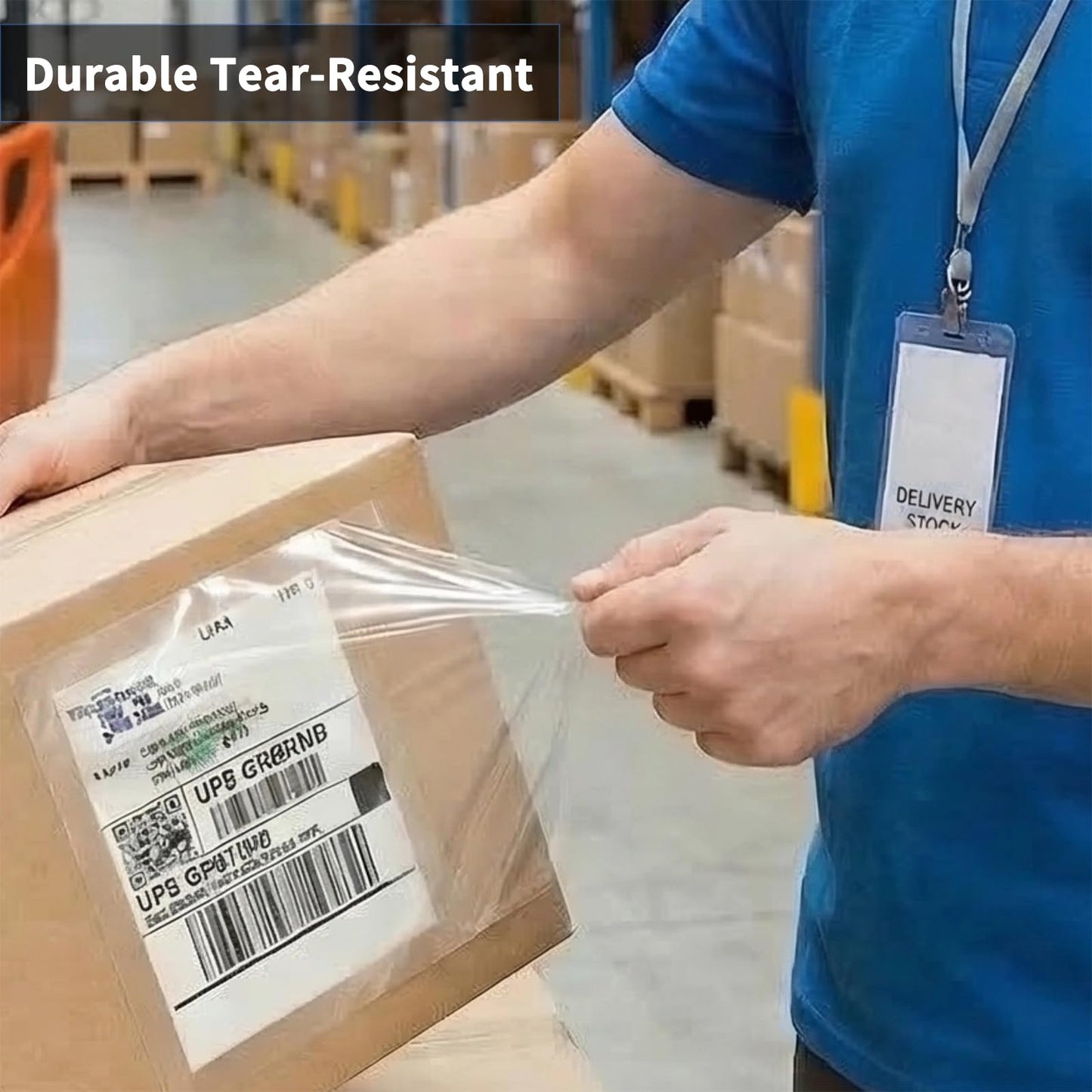 9527 Product 6" x 9" Clear Adhesive Top Loading Packing List Clear Shipping Pouches, Mailing/Shipping Label Envelopes (200 Pack)