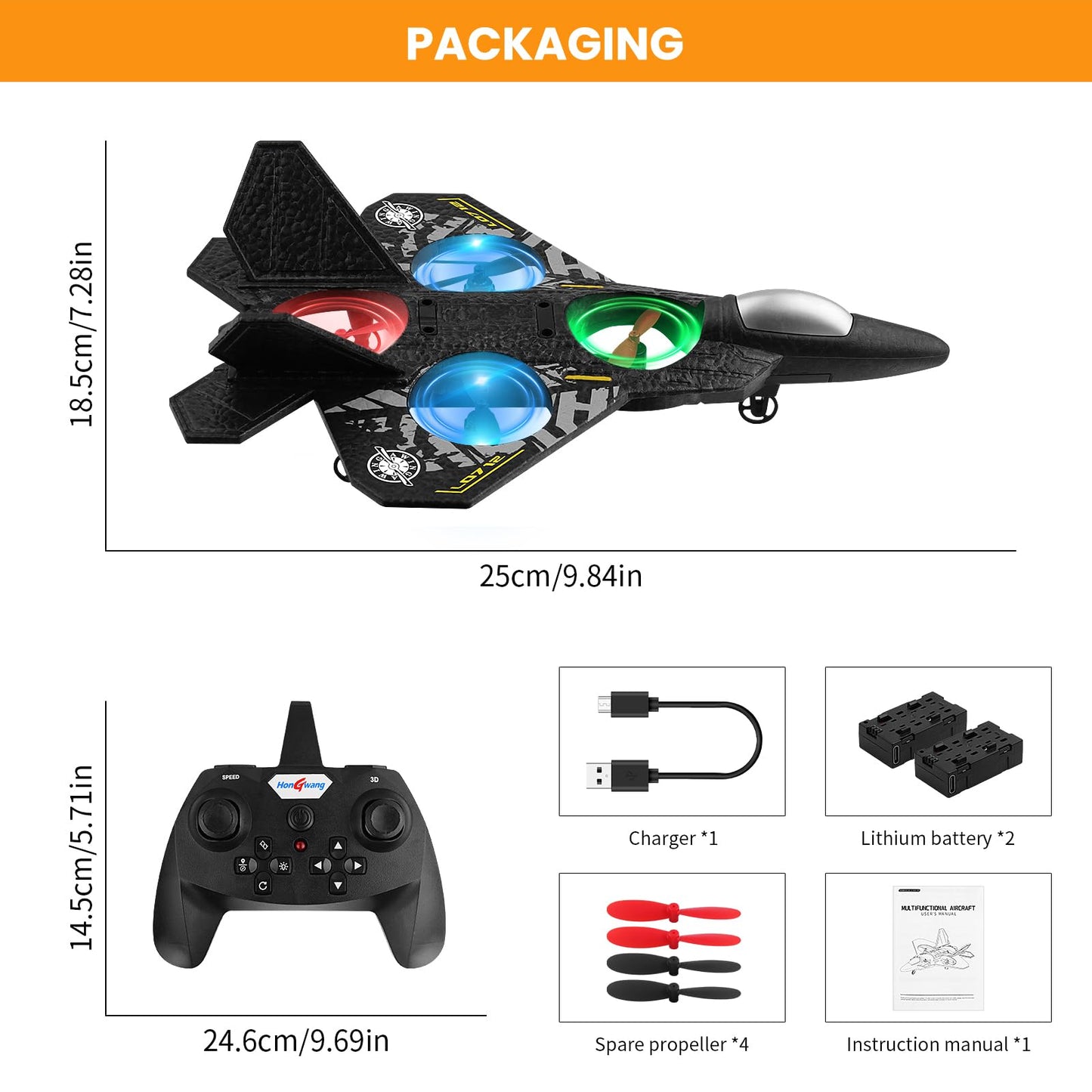 Beffkkip RC Plane 2.4GHz Remote Control Plane L0712 Drone Quadcopter Hovering with Auto Hovering Fighter Aircraft RC Airplane RTF for Beginner, Kids and Adults,3D Flip Airplane Toy