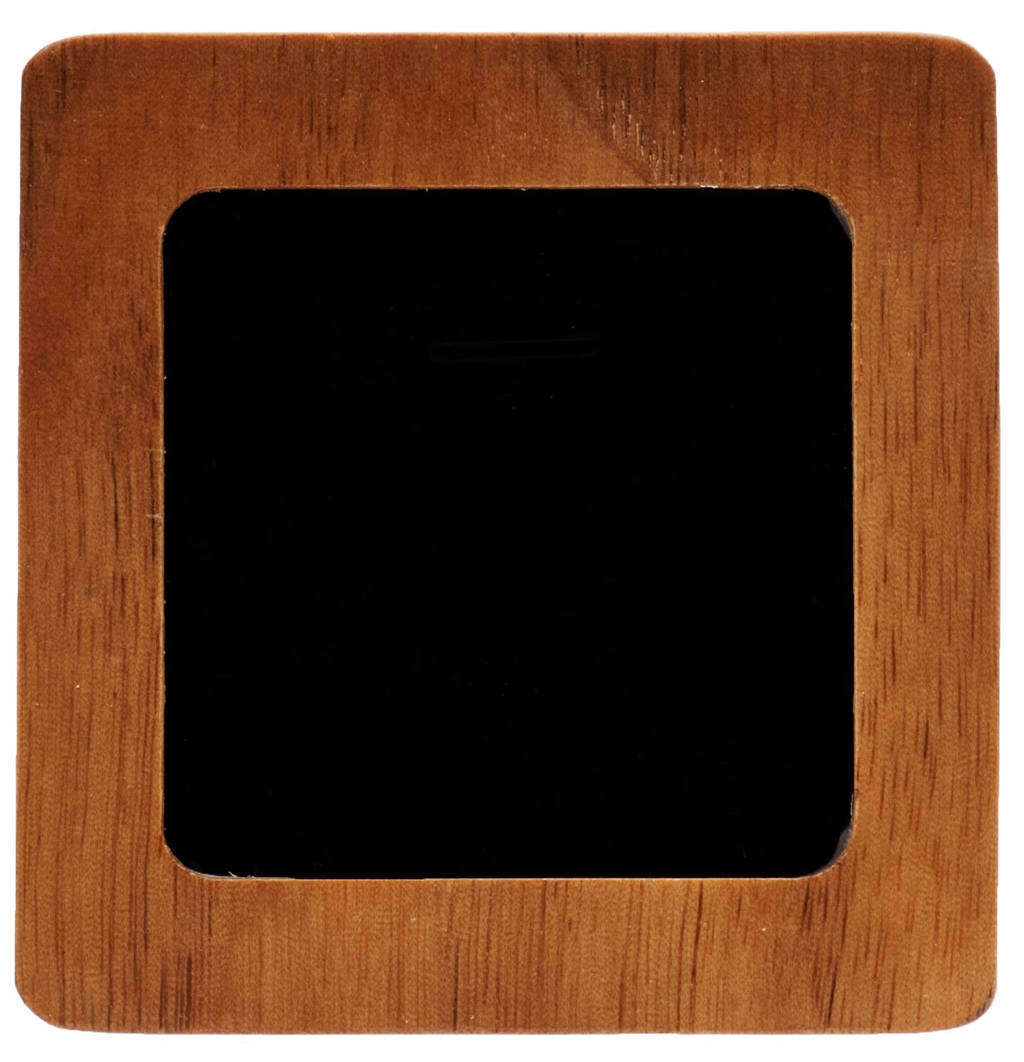COSISO Vintage Natural Walnut Wood Necklace Box with Acrylic Lid,Pendant Storage Case Jewelry Display Box for Anniversary Propose Christmas