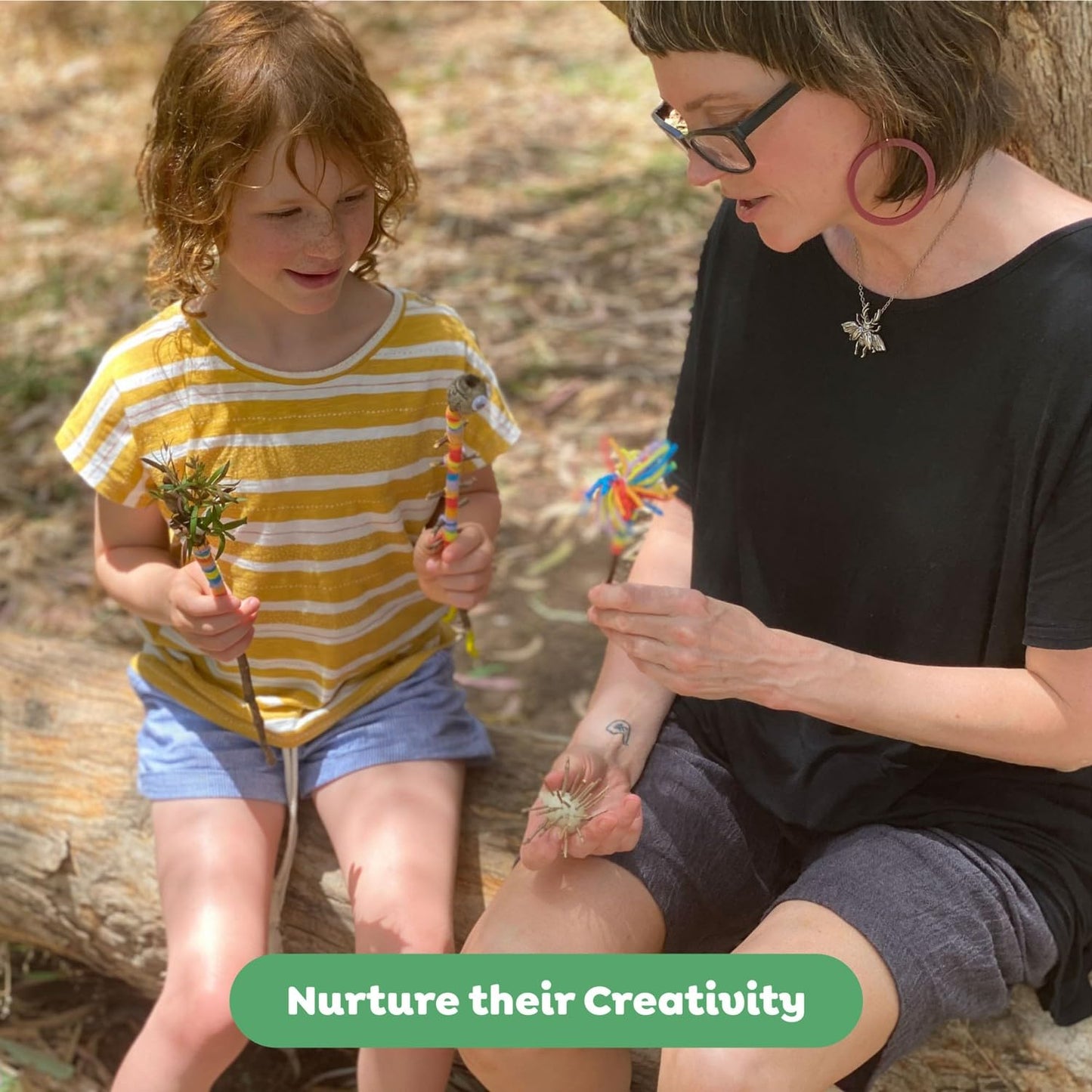 Tiger Tribe Nature Art Set for Kids: Creative Activity Set Turning Natural Treasures into Art; Supplies Included for Art Projects; Ages 3 and Up