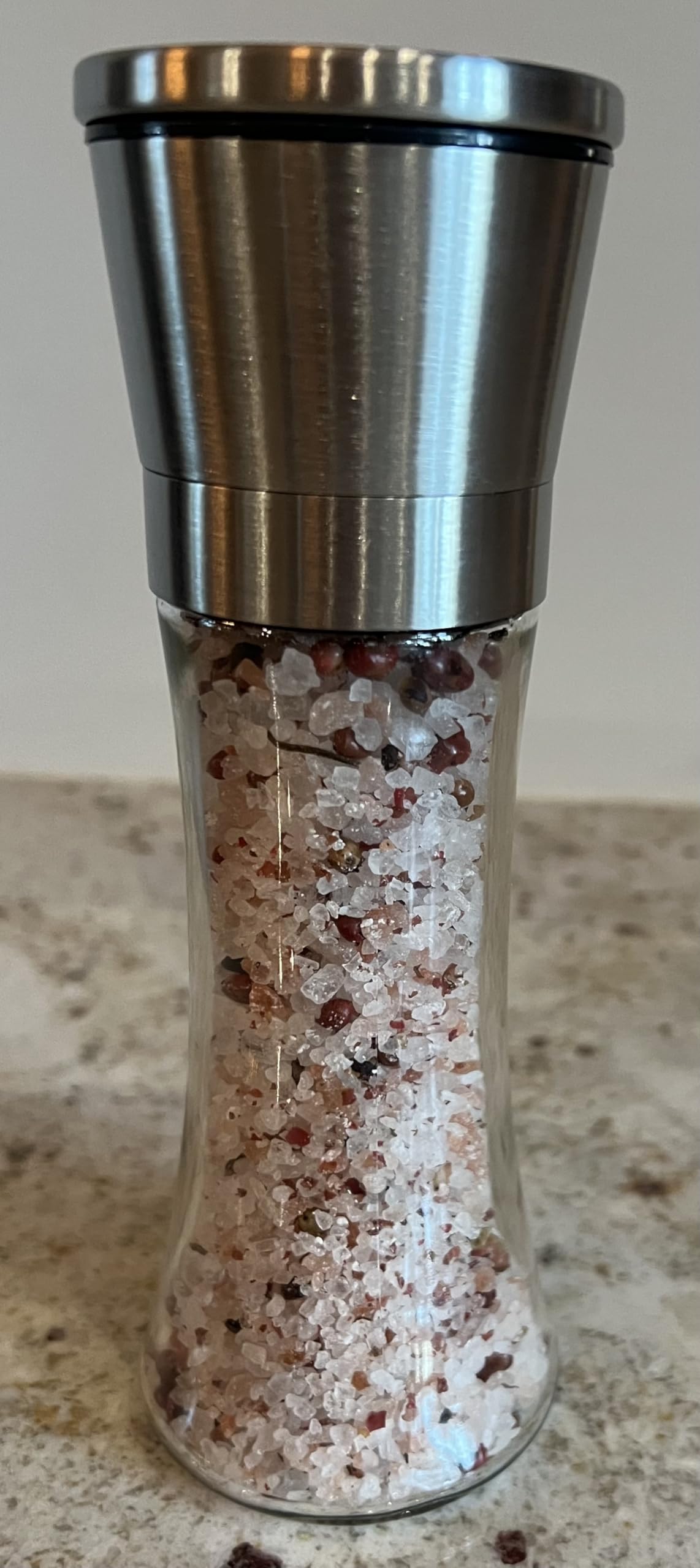 Rosé Infused Pink Salt Grinder