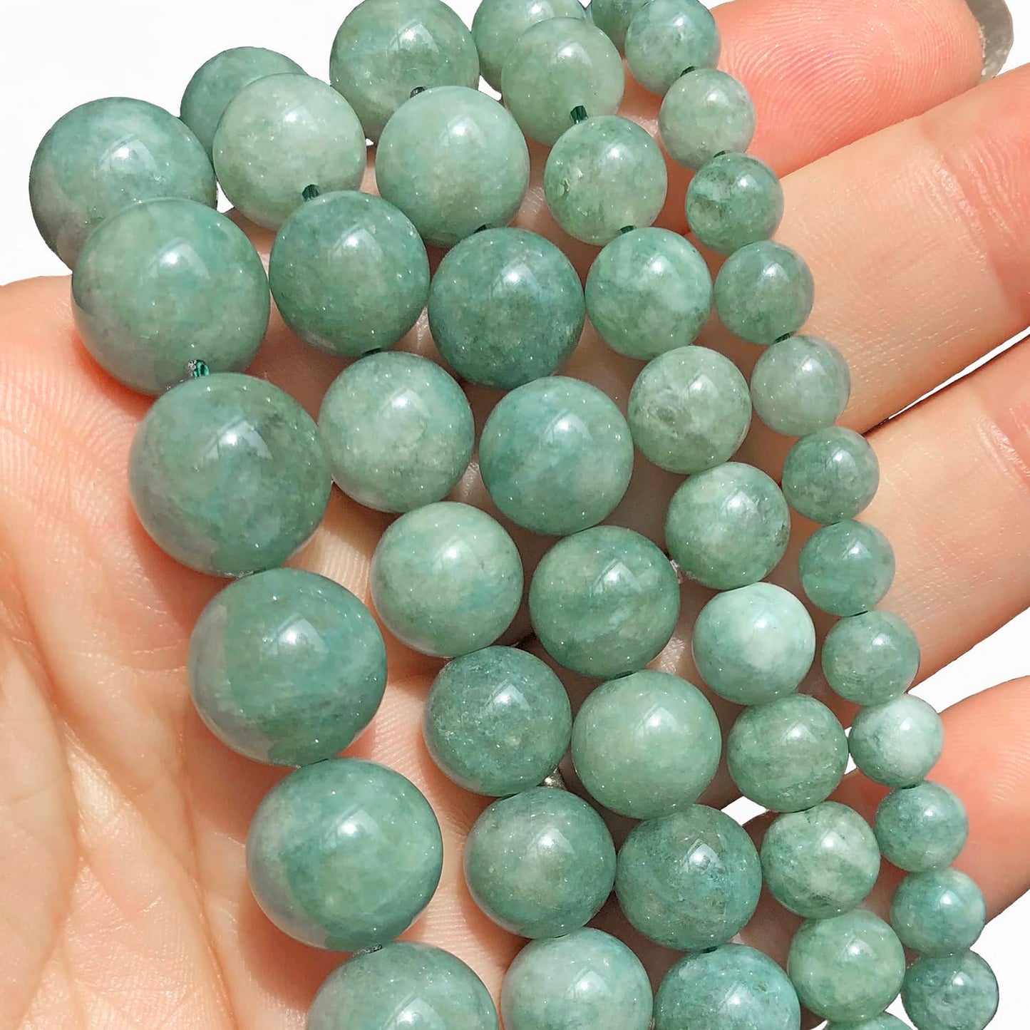 6mm Burmese Jade Natural Stone Beads Round Loose Beads for Jewelry Making Yochus DIY Beads Bracelet Necklace
