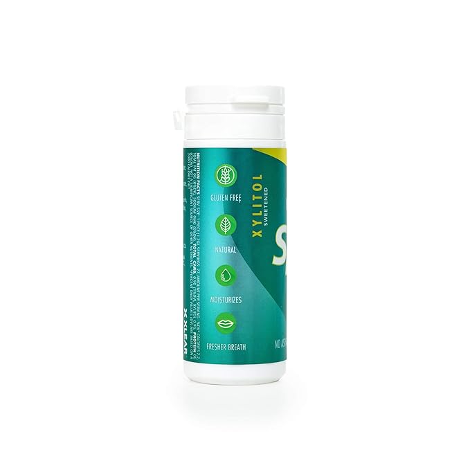 Spry Fresh Natural Xylitol Chewing Gum Dental Defense System - Aspartame-Free, Sugar-Free, Non-GMO, Gluten-Free (Wintergreen, 27 Count - Pack of 1)