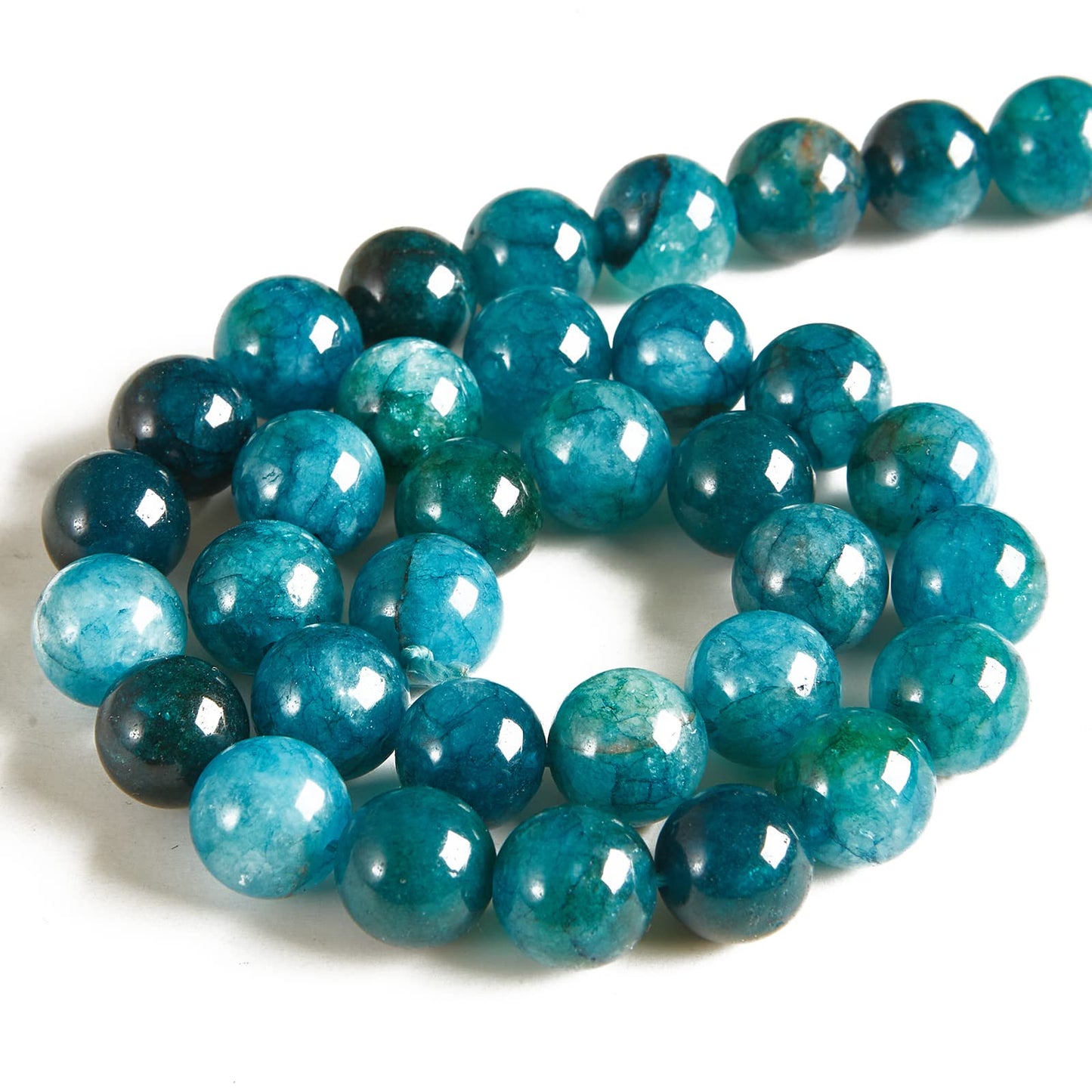 100pcs 6mm Apatite Beads Natural Gemstone Beads Round Loose Beads for Jewelry Making