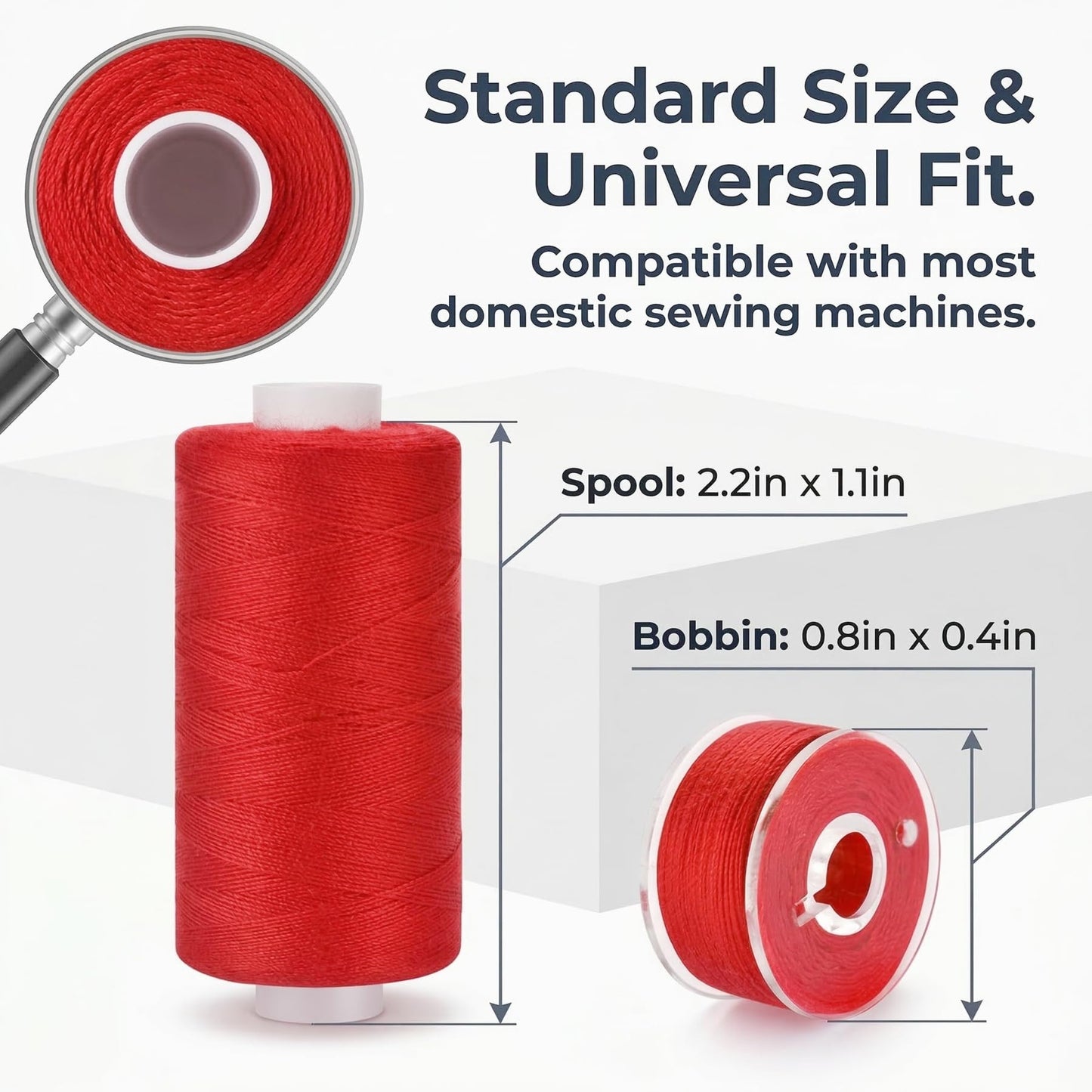 VIZOSHI Sewing Thread Kit with Prewound Bobbins, 90PCS 36 Colors Polyester Thread Set, 400 Yards per Spool, for Sewing Machine & Hand Sewing, Quilting, Embroidery, Repairs, DIY Crafts