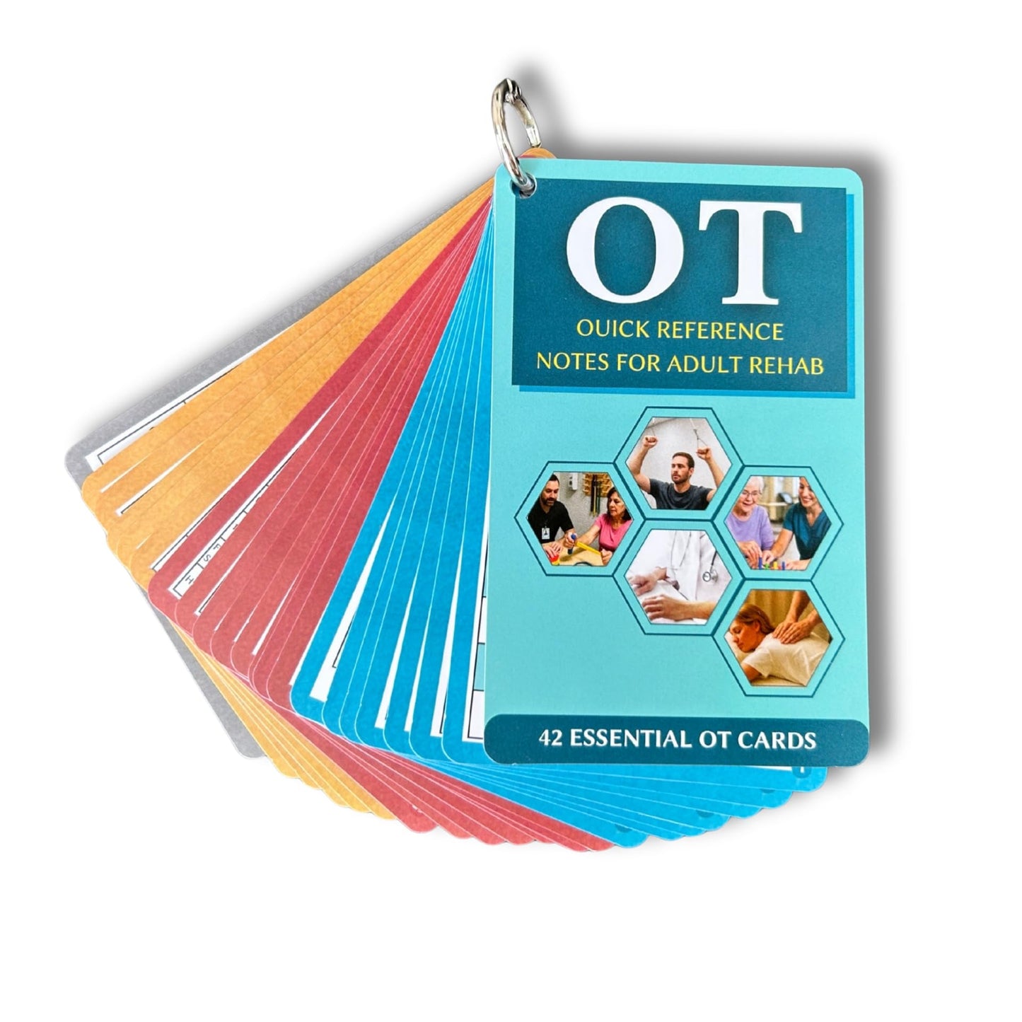 Occupational Therapy Quick Reference - 42 Essential OT Cards for Adults - an Ideal Gift & Tool for Occupational Therapists, OTAs, and Students - Therapist Must Haves