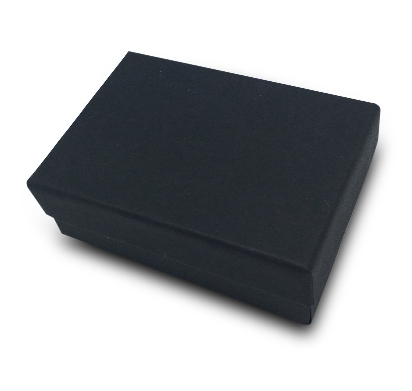 TheDisplayGuys - 25-Pack #32 Cotton Filled Cardboard Paper Jewelry Boxes Gift Case - Matte Black (3.3" x 2.3" x 1.0") - for Shipping or Storage