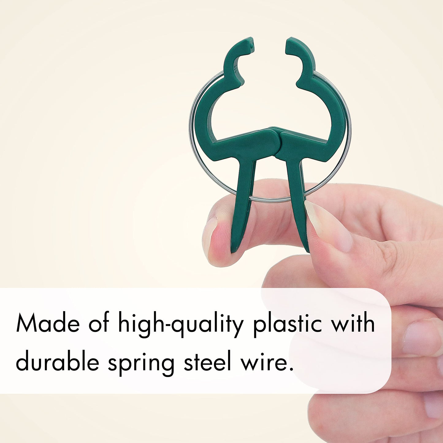 Gardzen 80 Pcs Garden Plant Clips, Plant Support Clips for Securing Stems, Flowers or Climbing Vines to Tomato Cages, Trellis