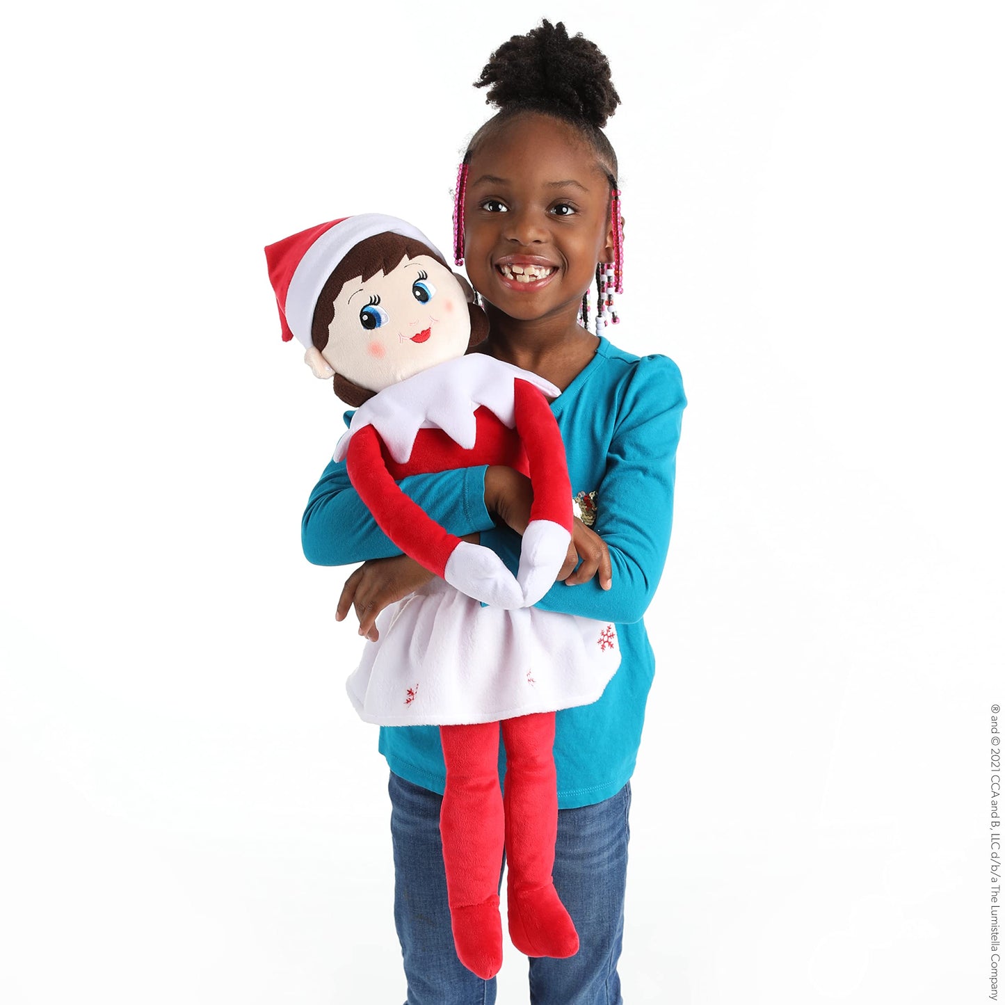 The Elf on the Shelf Hugable- 27-inch Scout Elf Plush Toys - Lovable Stuffed Brown Eyed Girl Elf Plush