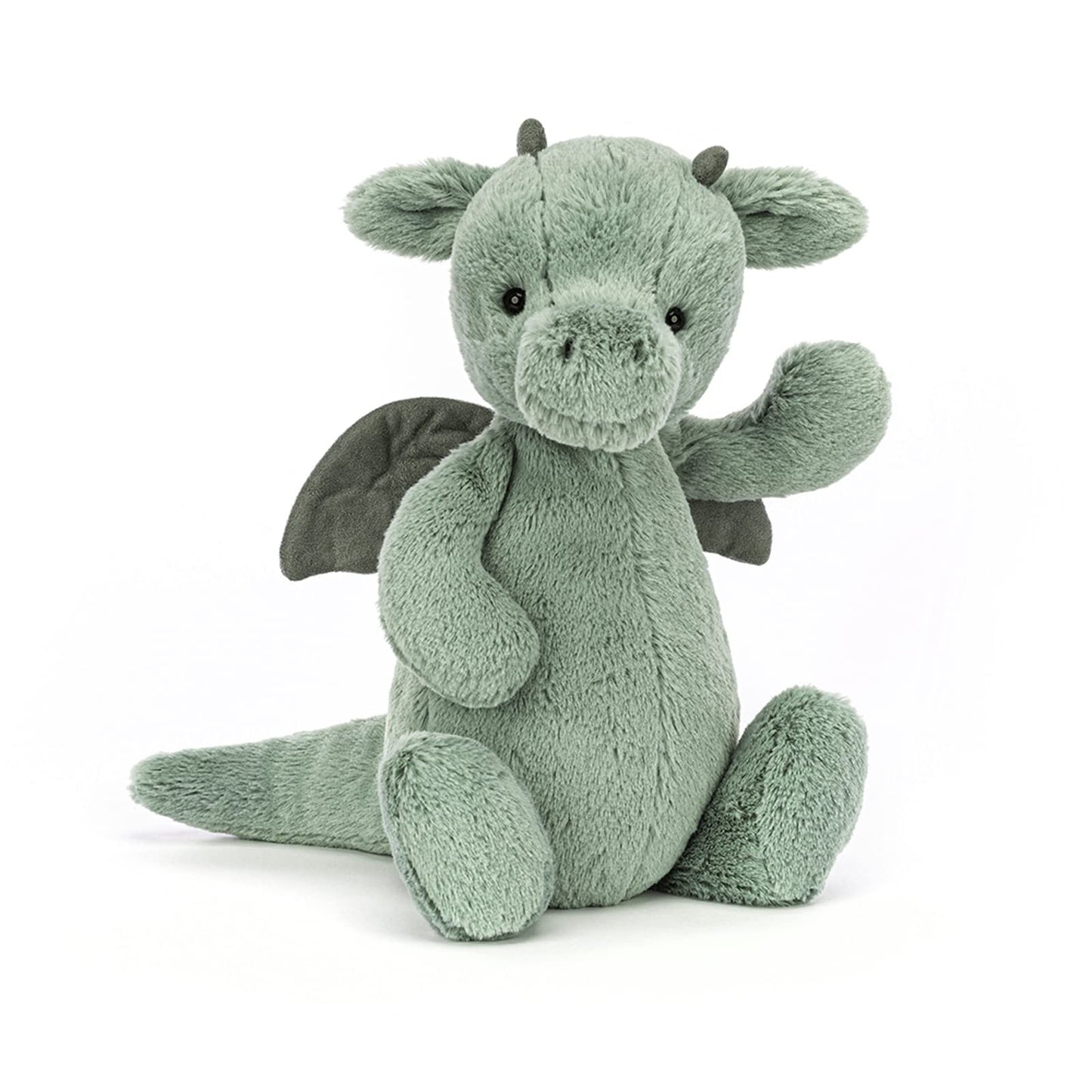 Jellycat Bashful Dragon Stuffed Animal, Medium 12 inches - Mythical Plush Toy - Classic Children's Gift