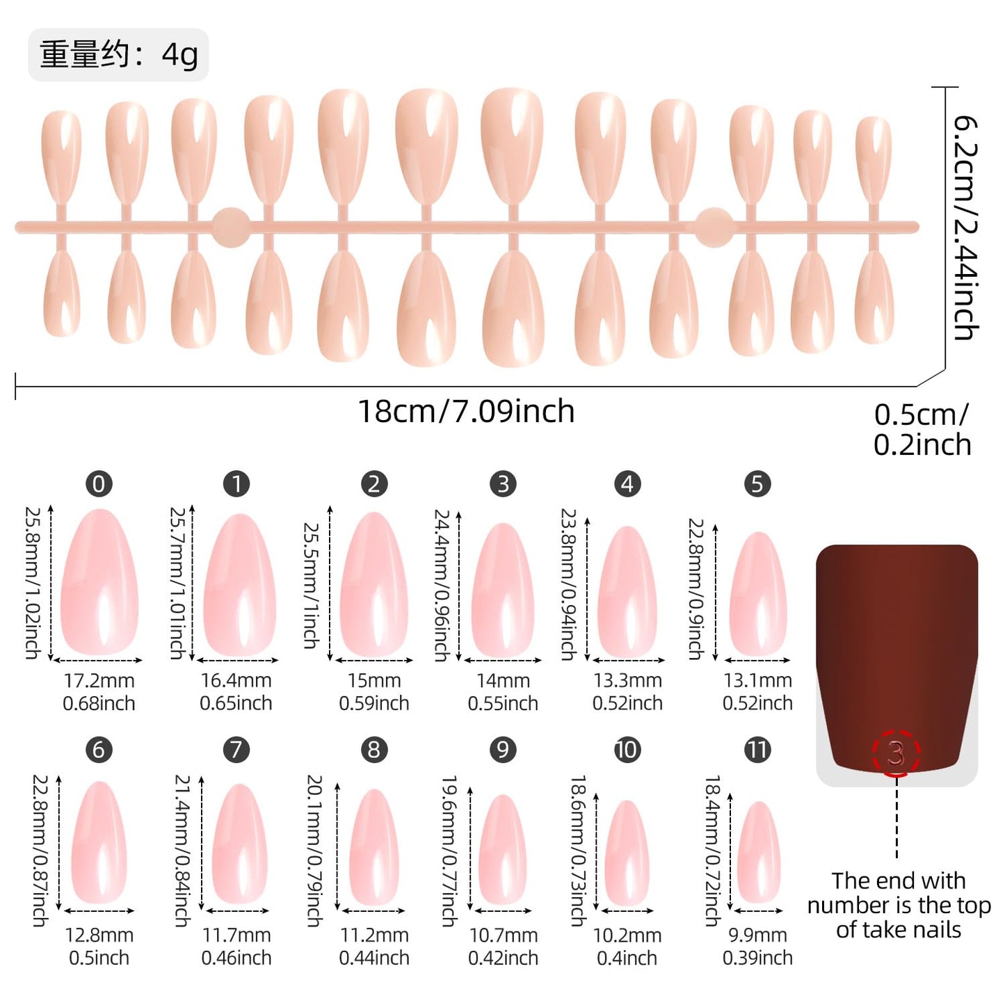 216 Pcs Almond Press on Nails Medium Almond Fake Nails with Solid Color Design Glossy Full Cover Easy Apply Manicure Kit for Women 9 Colors