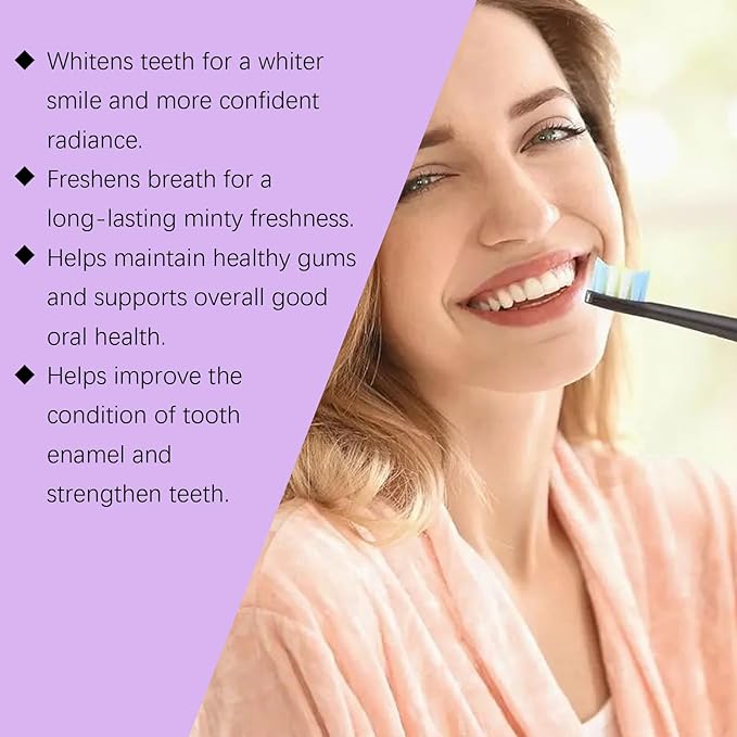 2025 New Whitening Purple Toothpaste,3X White Brilliance Toothpaste, Fluoride-Free Teeth Whitening,Tooth Stain Removal Colour Corrector (2)
