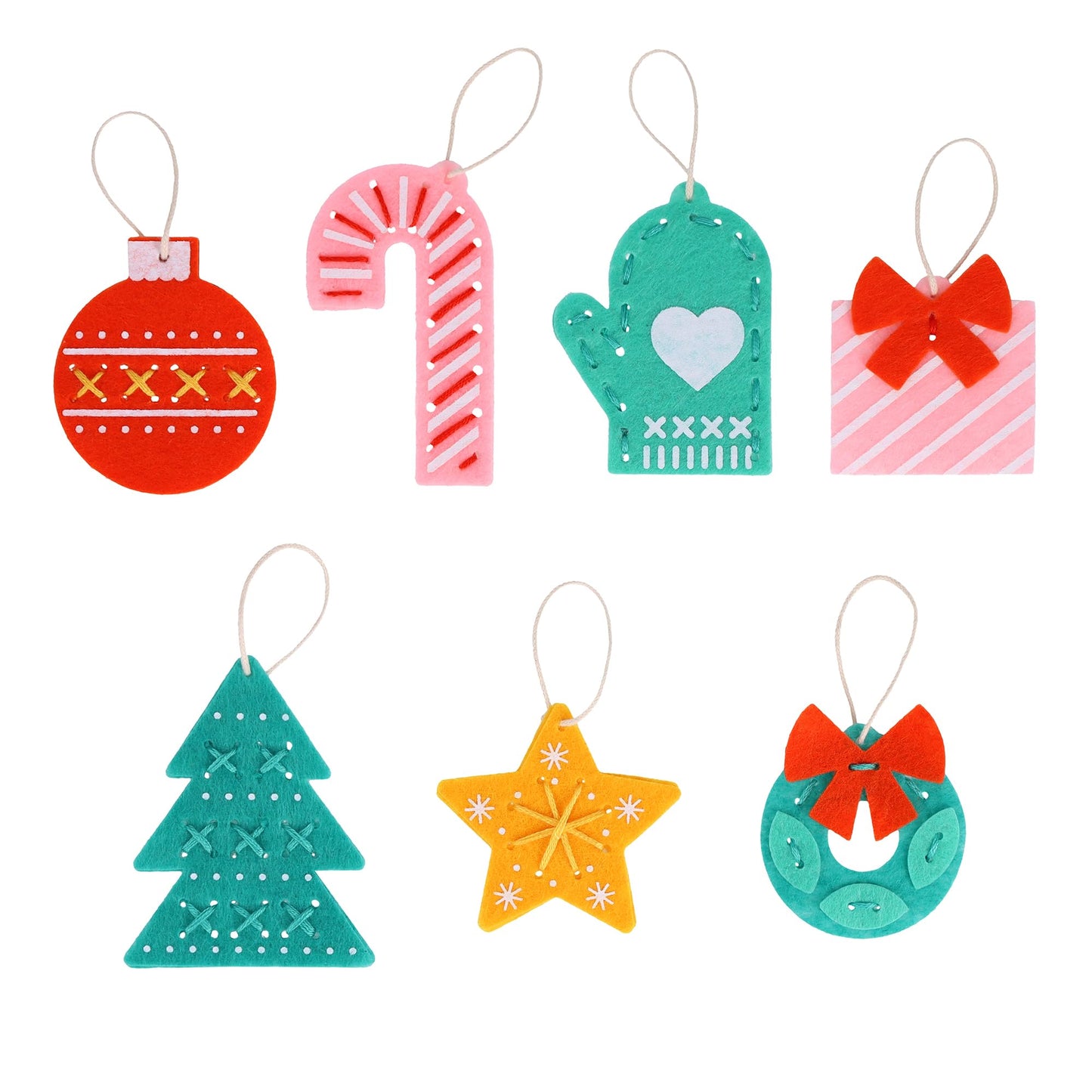 Petit Collage: 12 Crafts of Christmas Advent Calendar - Eco-Friendly Advent Craft Kit for Kids 6+ – Includes Felt Shapes, Pom‑Pom Maker, Yarn & Needle – Reusable Drawer Calendar with Daily Projects