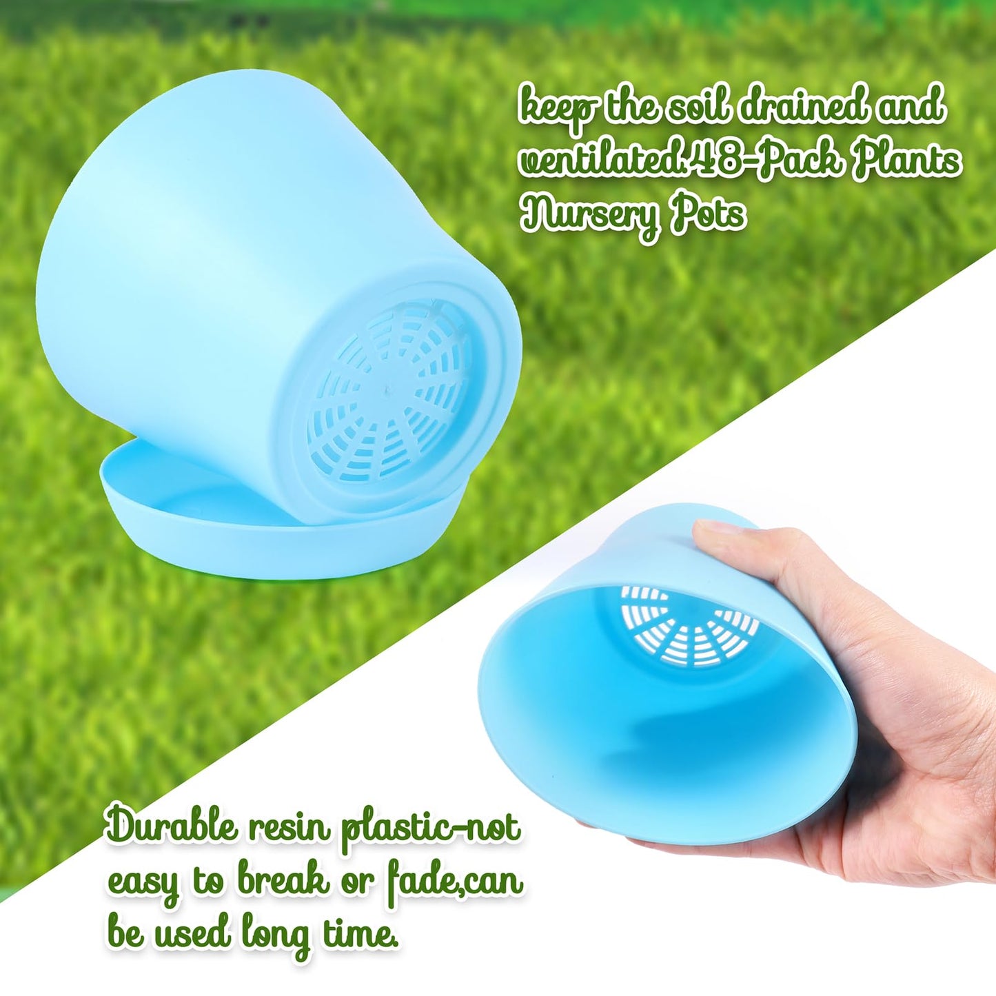 Aweyka 32 Set Garden Plastic Pot Craft Kit DIY Flower Plant Crafts Nursery Pots with Stickers Flower Planting Growing Kit for Spring Summer Home Classroom School Creative DIY Art Project Activities