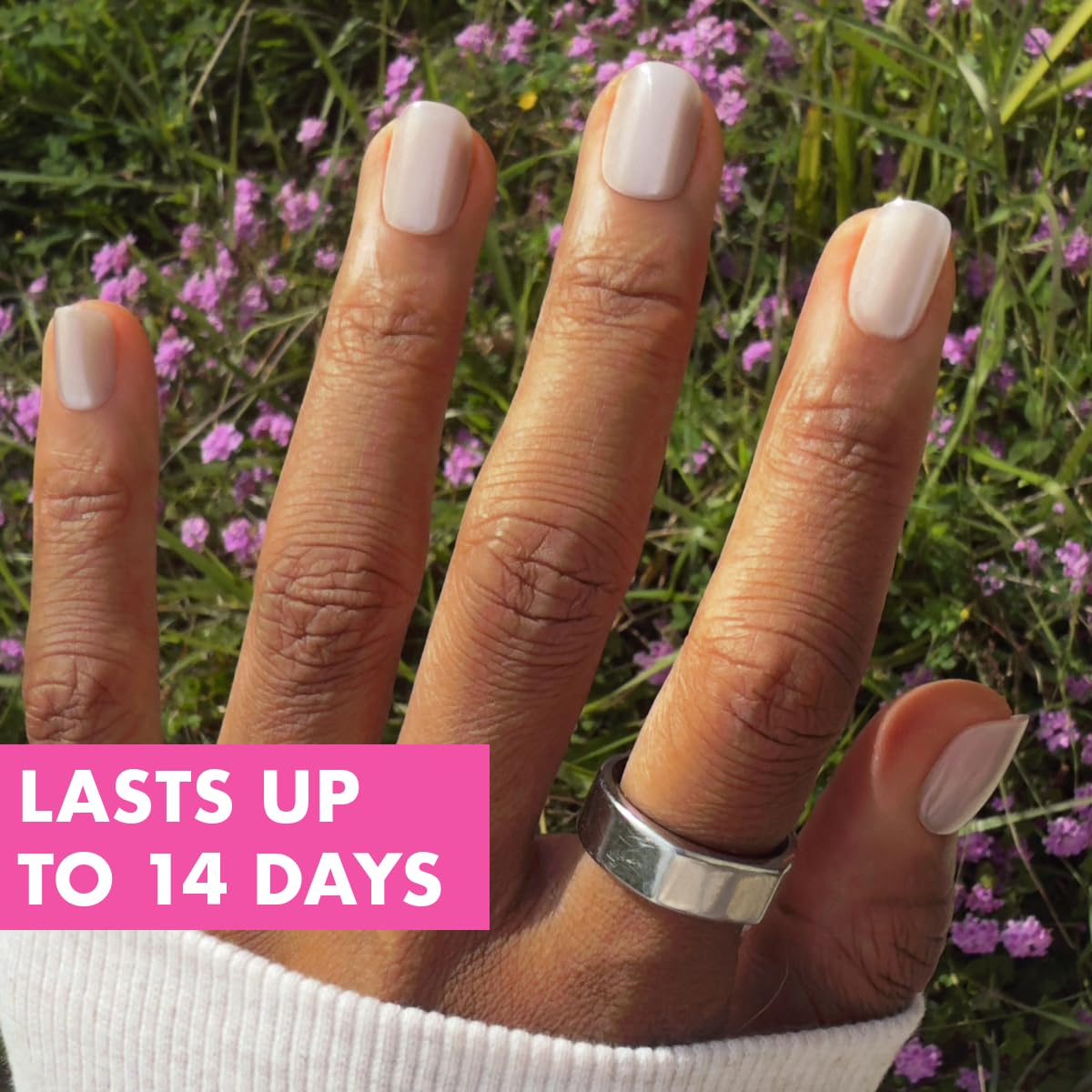 Olive & June Maximalist Instant Mani Press-On Nails (Glue) | 42 Fake Nails, 21 Sizes | Non-Toxic, Long-Lasting Big, Bold Gorgeous Realistic Look | Extra Short, Squoval | Marshmallow Velvet