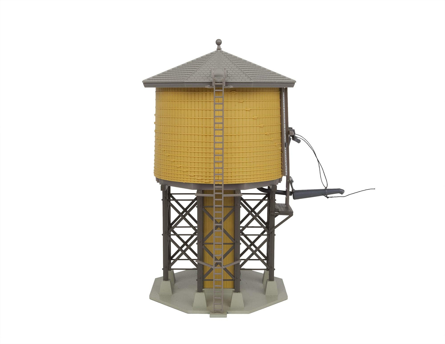 Walthers Cornerstone Wood Water Tank Yellow Ochre 933-2813 HO Scale Model Railroad - Structure Assembled Model