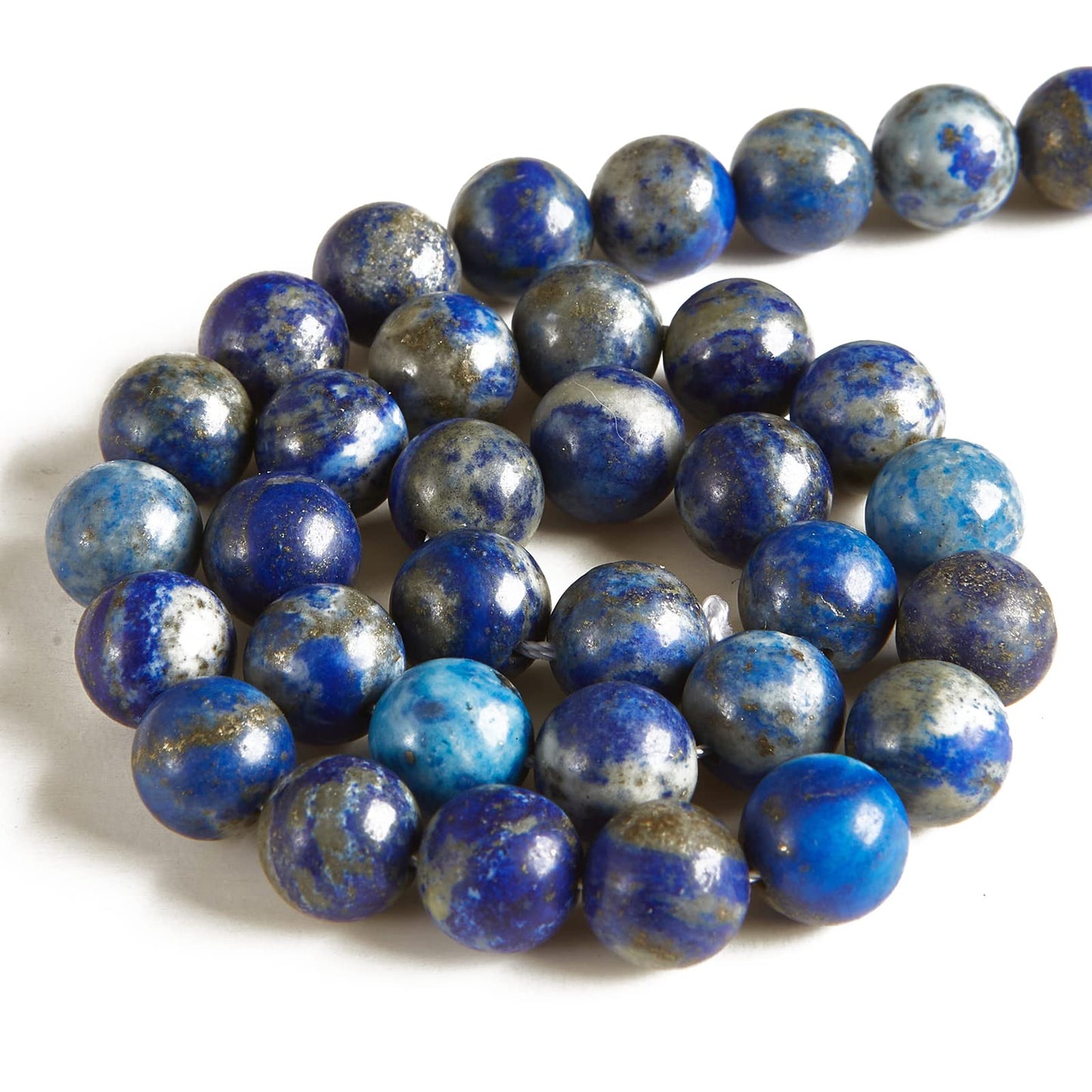 100pcs 6mm Lapis Lazuli Beads Natural Gemstone Beads Round Loose Beads for Jewelry Making