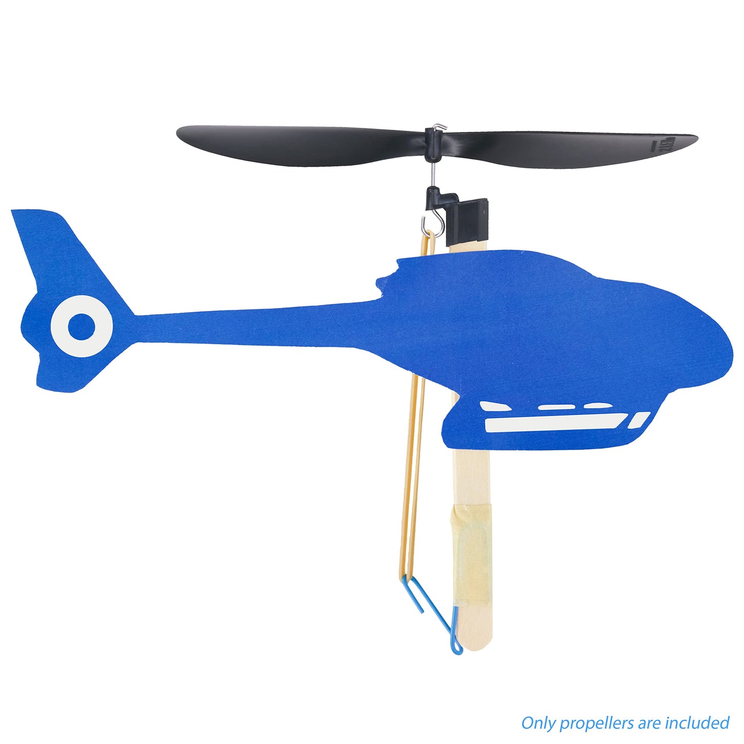 6-Inch Plastic Propellers, 10-Pack – Build Rubber Band Powered Planes, Helicopters, and More STEM Projects