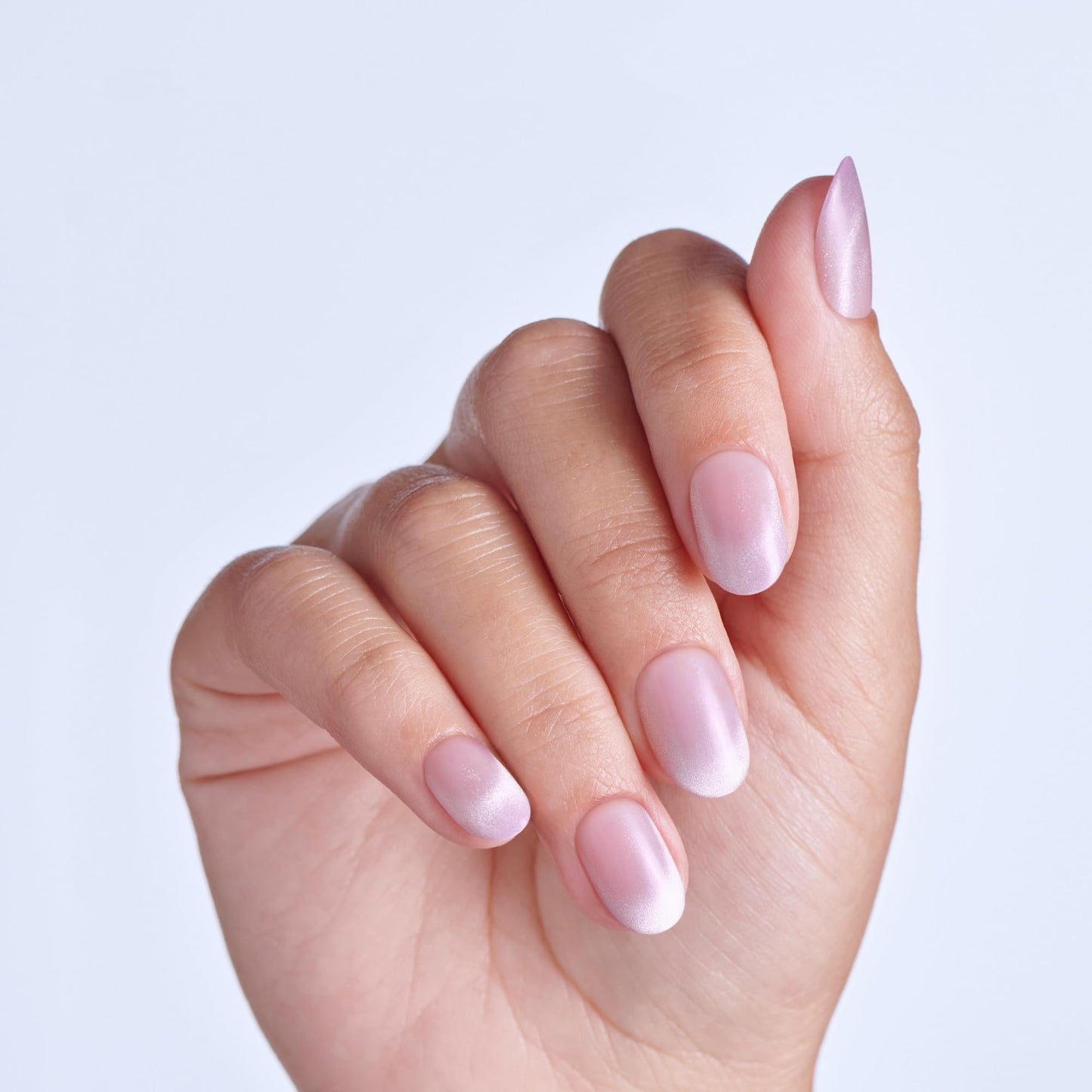 Kiss Impress No Glue Mani Press On Nails, ColorFX, 'Diamond Drip', Pink, Short Size, Oval Shape, Includes 30 Nails, Prep Pad, Instructions Sheet, 1 Manicure Stick, 1 Mini File