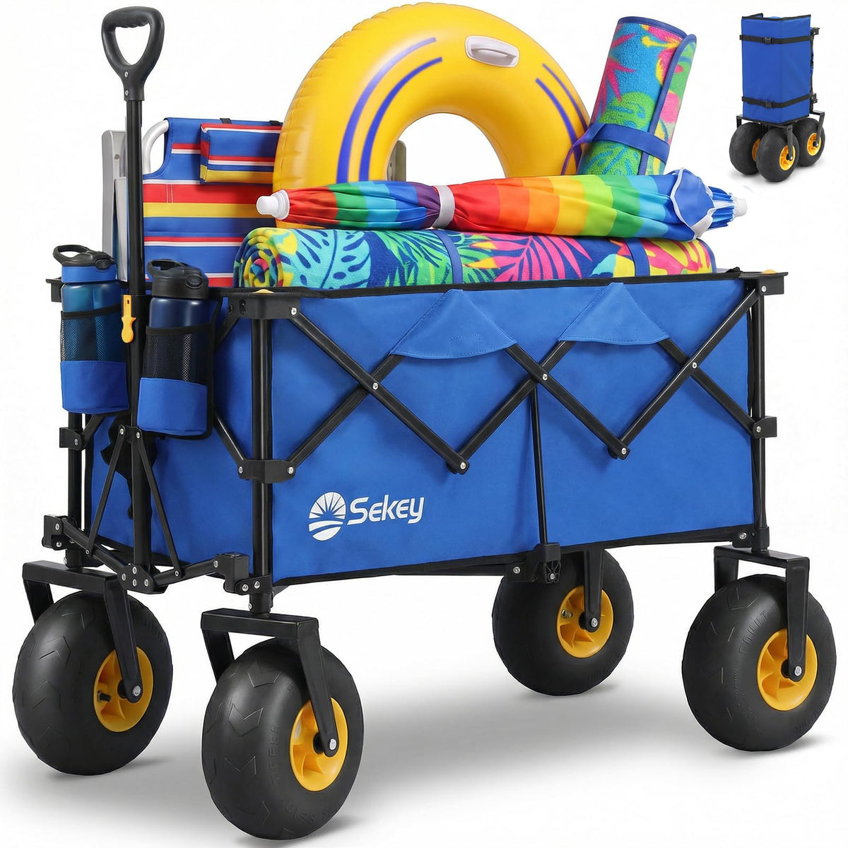 Heavy Duty Beach Wagon with 9" Big Sand