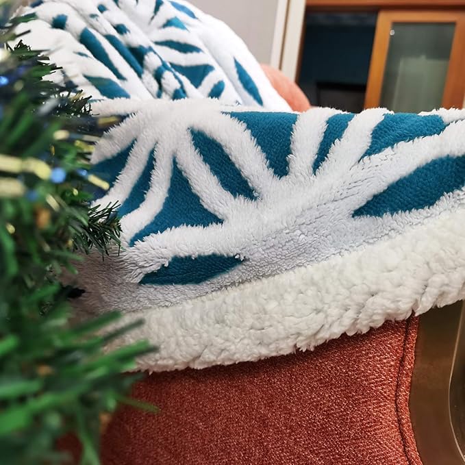 LOMAO Sherpa Fleece Blanket Fuzzy Soft Throw Blanket Dual Sided Blanket for Couch Sofa Bed (Teal, 60''x80'')