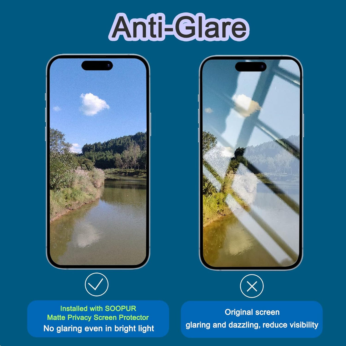 2 Pack Matte Privacy Screen Protector for iPhone 16 Pro 6.3", [Auto-Dust Removal and Auto-Alignment] Anti-Spy Anti-Glare Anti-Fingerprint Tempered Glass Film, Smooth & Sensitive Touch