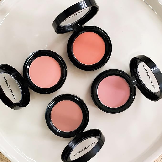 Sandstone Scandinavia Big Crush Blush – Hypoallergenic smooth powder blush for cheeks. Ultra fine color pigmentation and silky smooth texture - lightweight - blendable - lasts all day