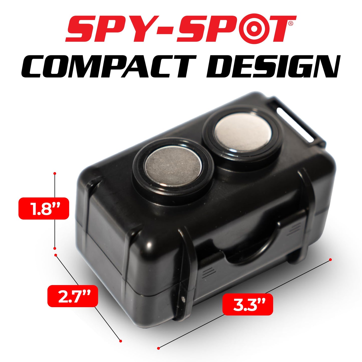 Spy Spot Magnetic Mount Weatherproof Case for GPS Trackers - Stash Lock Box for Items, Key Holder Under Vehicles - Fits GL200, GL 300, GL300W, GL300MA