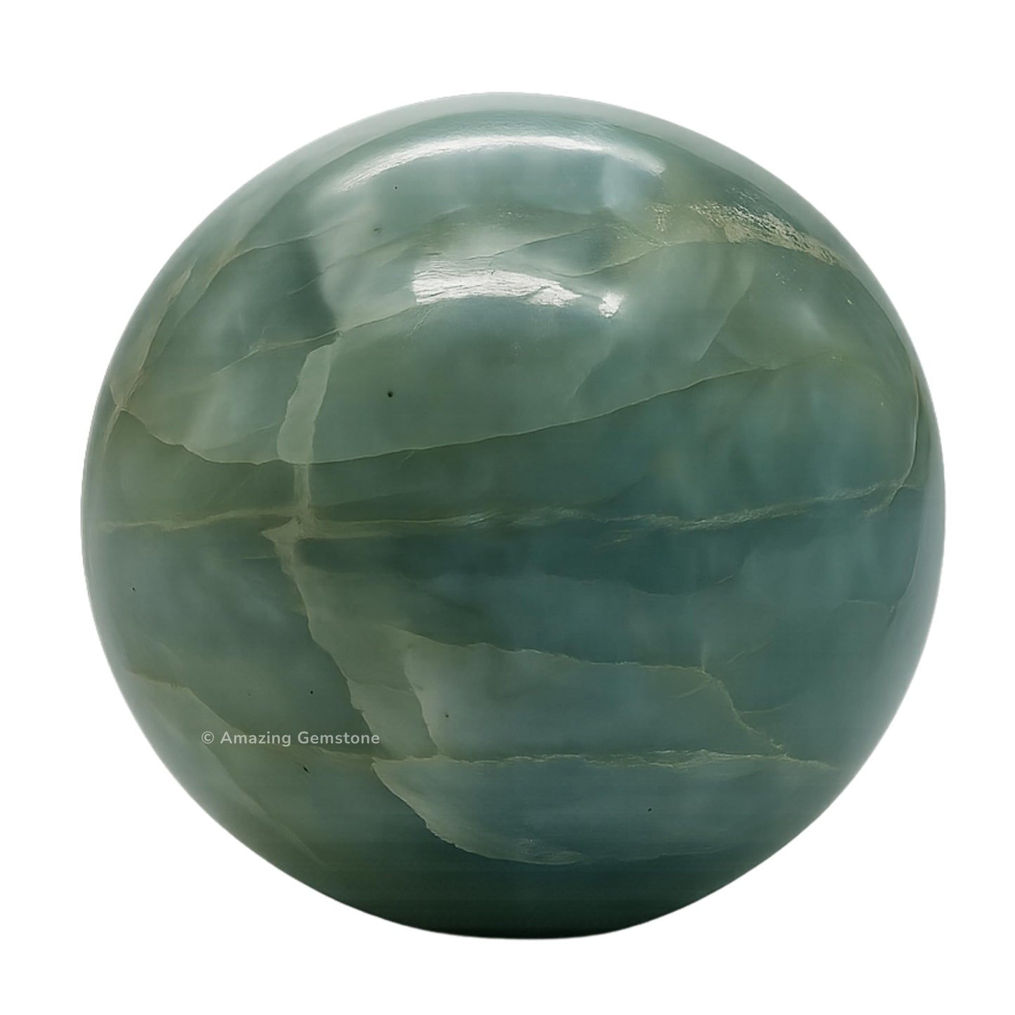 Aquamarine Crystal Ball with Stand - 2" Inches Crystal Sphere Meditation Balls for Witchcraft and Decorative Balls