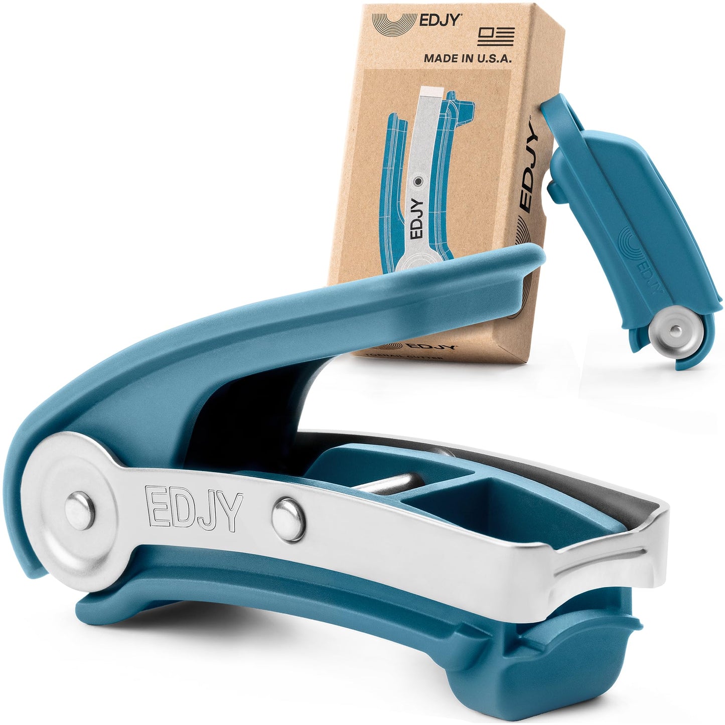 EDJY Toenail Cutter - Precision Stainless Steel Nail Cutter for Toenails | Sharp Blade, Ergonomic Design, Durable & Rust-Resistant | Ideal for Large and Thick Nails | EDJY Blue