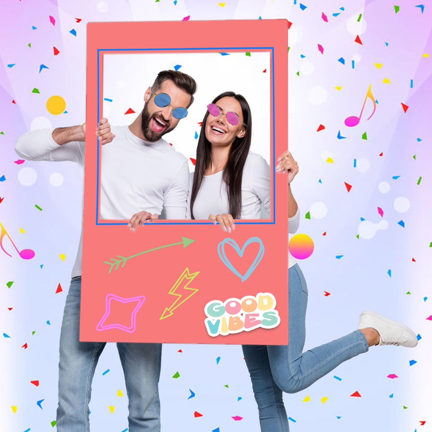 New Photobooth Set - Funny Party Hats - Photo Booth Props - 20 Piece Set