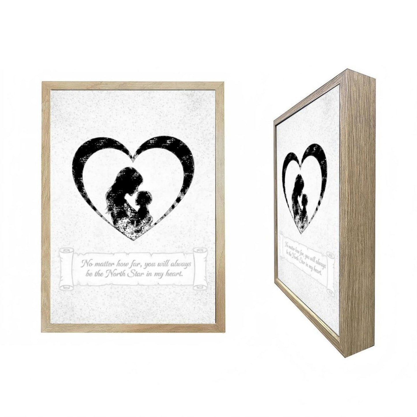 URVIP LED Glowing Photo Frame Shadow, 9x12 Inches USB Powered Shadow Box Desktop Decor, Unique Birthday Gifts for Mom, Grandma, Wife, Daughter