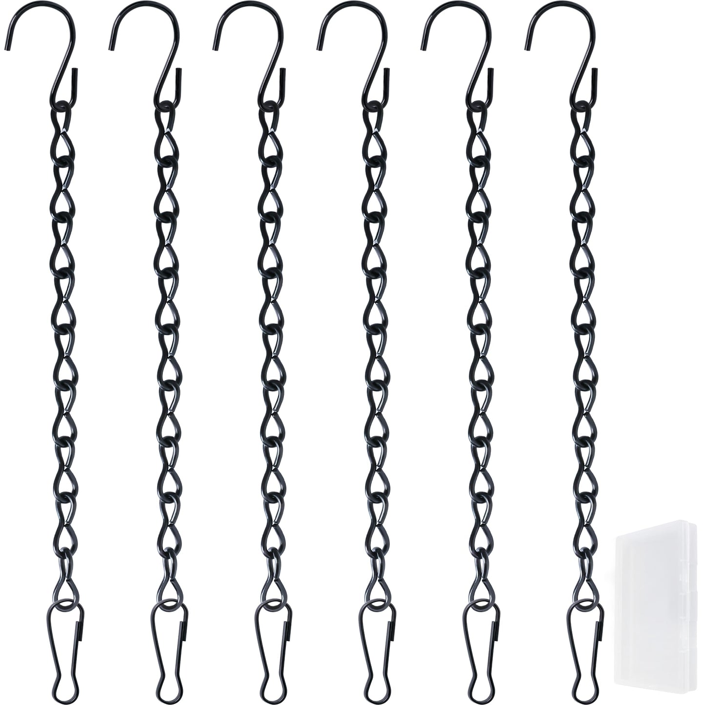 VRSS Hanging Chains for Hanging Planter Basket Bird Feeder Lanterns Ornaments Wind Chimes Billboards DIY Crafts (9.5 inch 6pcs)