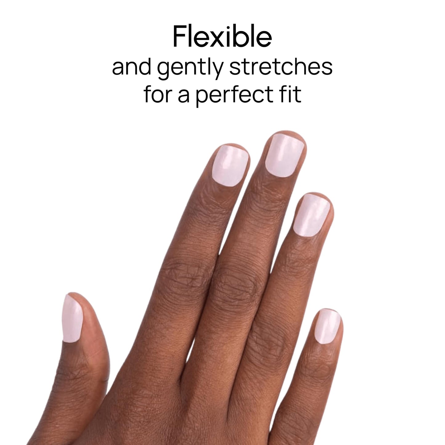 Color Street Glazed Over Nail Strips - Shimmery White with Pink Flash - Shimmer Finish - 16 Double-Ended Nail Strips - Easy Application, No Drying Time Long-Lasting Manicure - Ideal for Any Occasion.