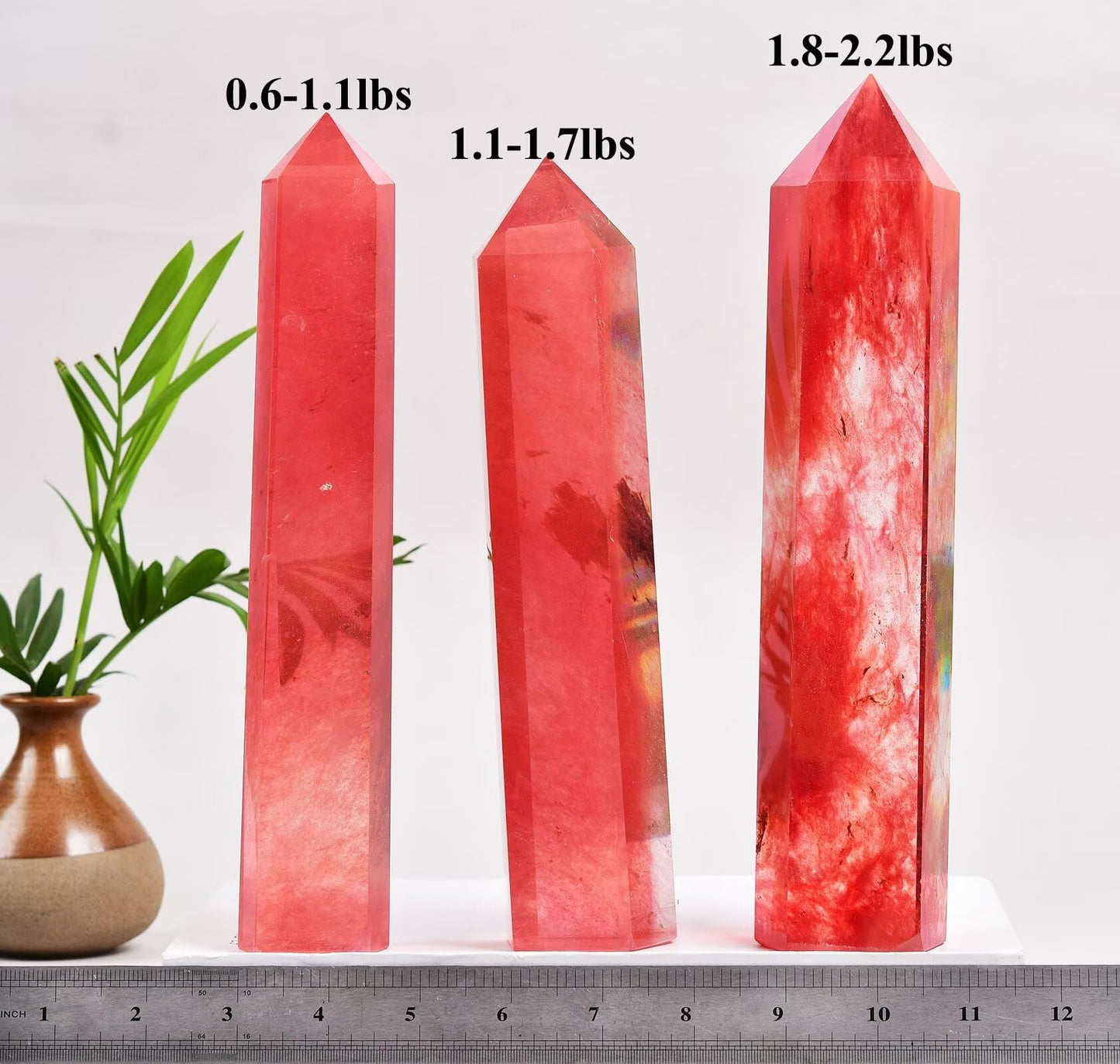 Smelting Blue Quartz Tower Obelisk Artificial Crystal Stone Wand Large Reiki Meditation Gifts 1.7-2.2 LBS