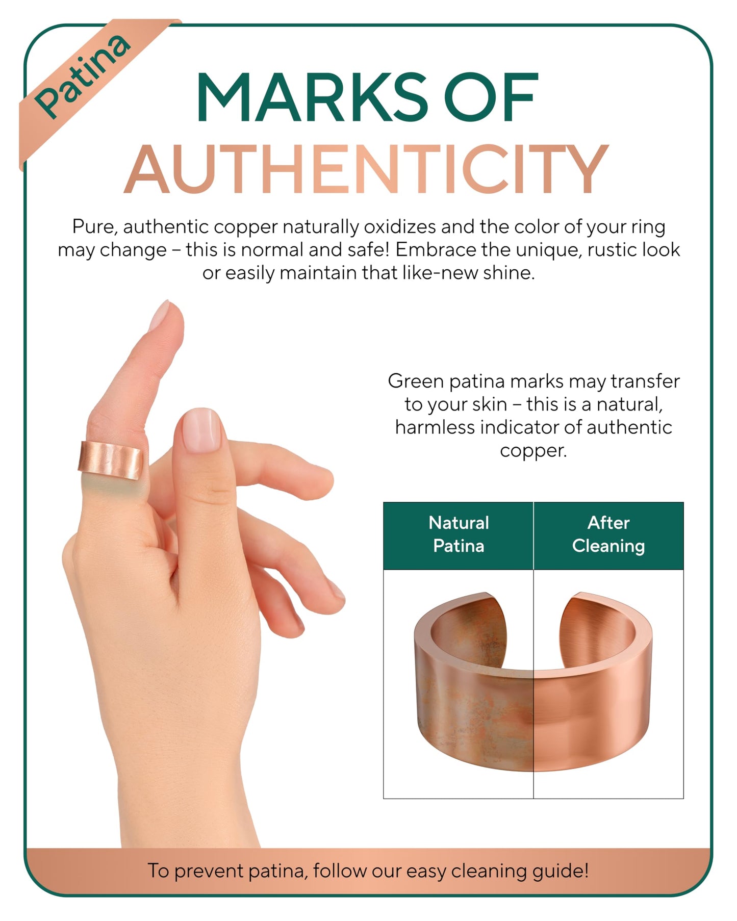 TheraCopper Pure Copper Rings for Women (2-Pack) — 100% Pure Copper Ring — Raw, Solid & Uncoated Authentic Handmade Open-End Adjustable Ayurvedic Jewelry Rings (10mm Hammered)