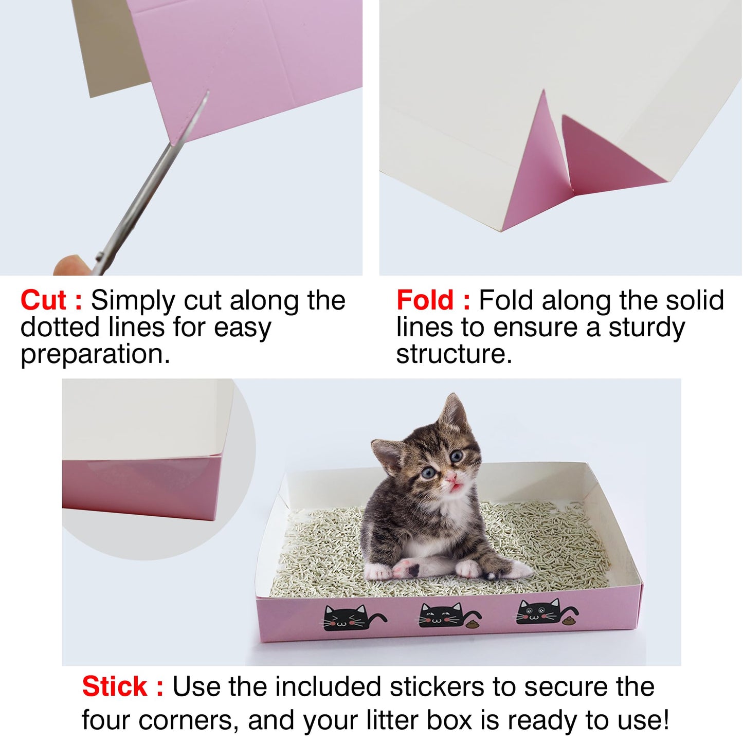 BERXOL 47PCS Kitten Essentials Starter Kit, Ideal for Cats Under 6 Months, Featuring 21-Piece Toy Set, Bed, Carrier, Litter Box, Bowls & More, for New Cat Owners - Pink